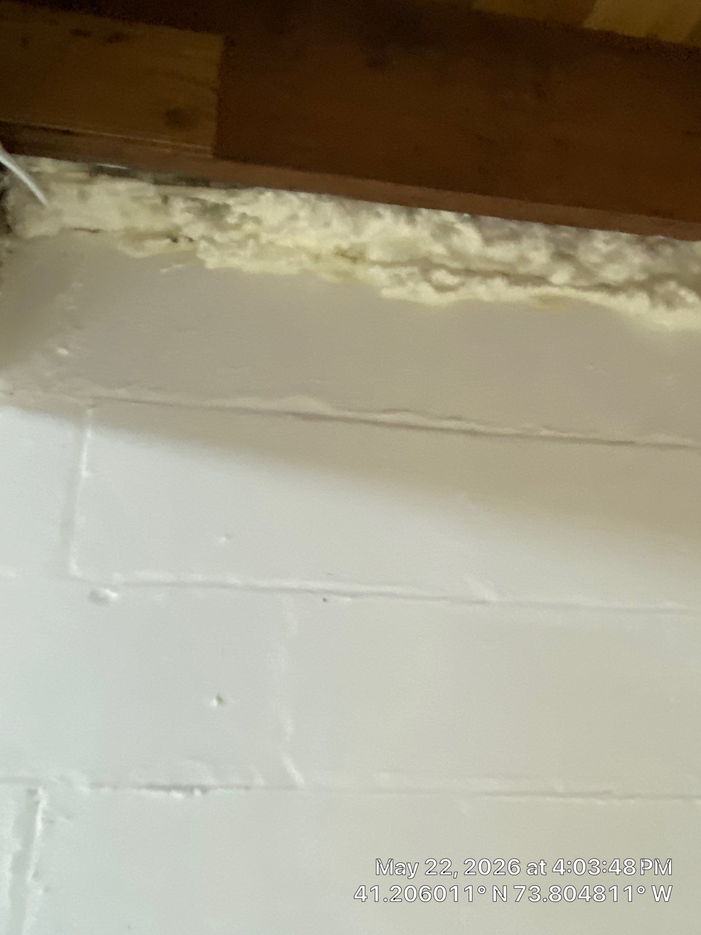 Rim Joist using open cell spray foam by NYS Foam & Energy