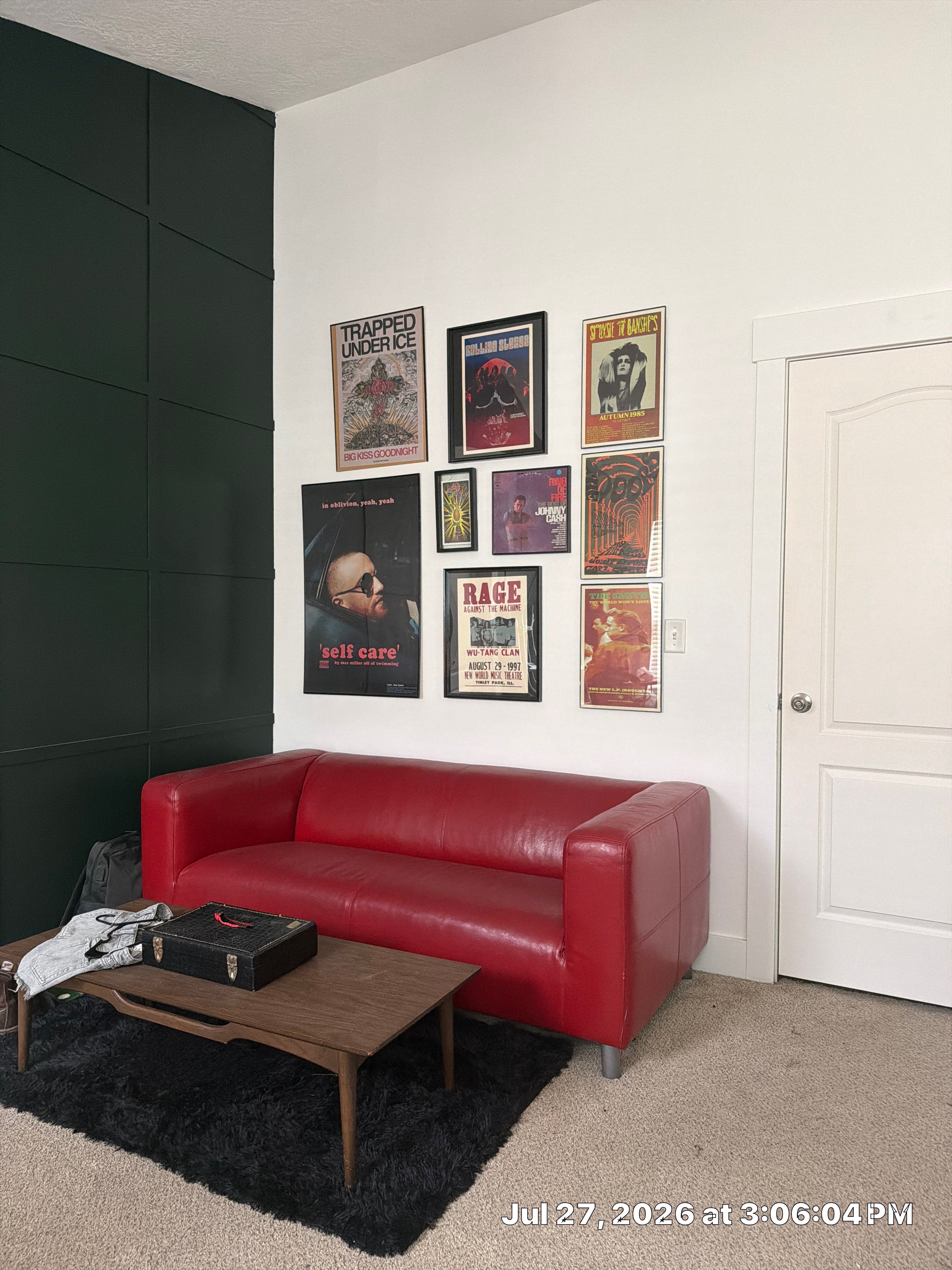 Dark Green Board and Batten Accent Wall in South Salt Lake by CompanyCam Sales Demo
