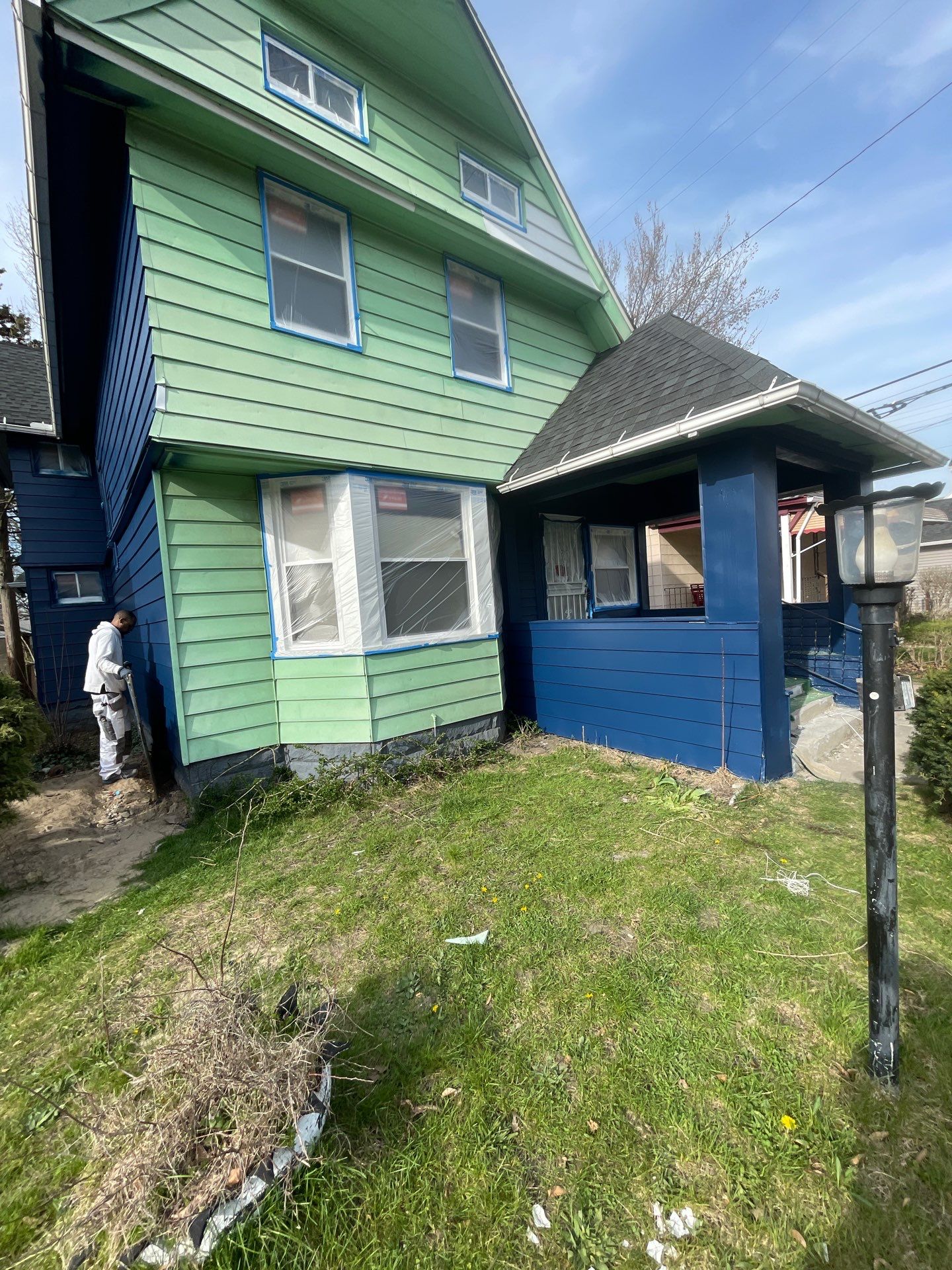 Exterior Painting using Benjamin Moore Element Guard by Callaway Contracting LLC