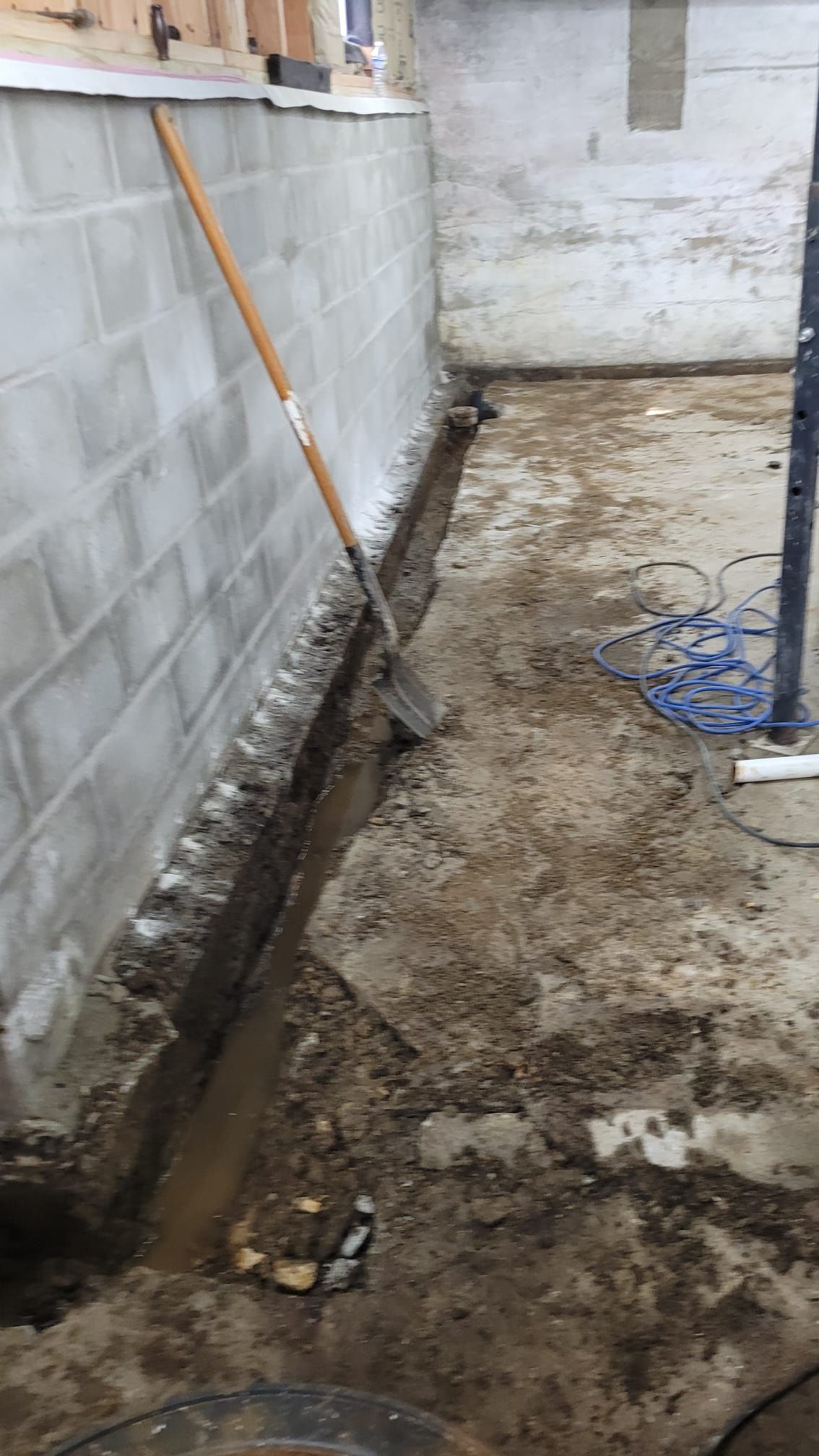 Interior French Drain Boonton NJ by Pure Service Pro, LLC 