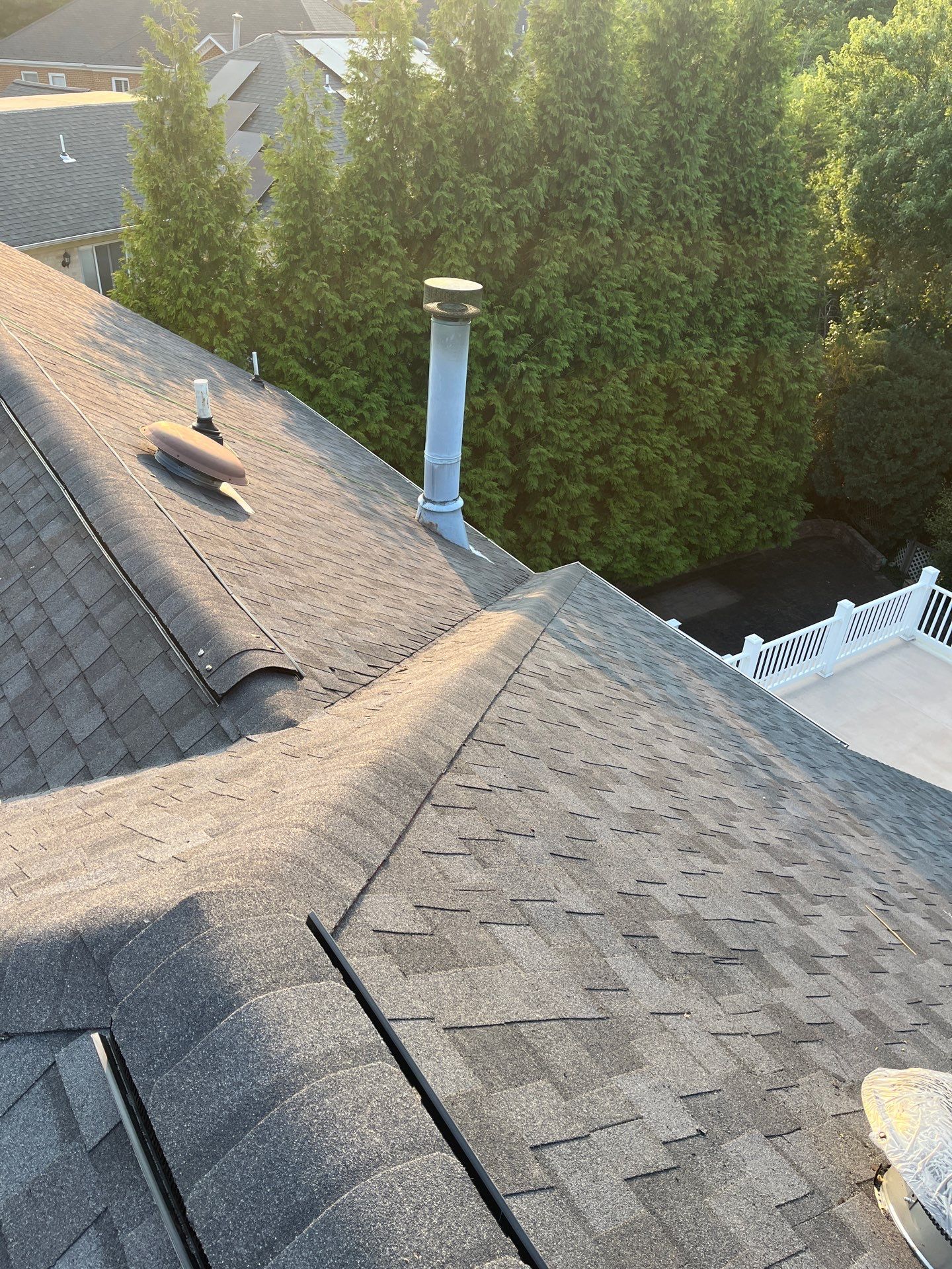 McLean: Residential Roof Installation with Landmark Pro Designer Shingles in Max Def Moire Black by RM Banning, Inc.