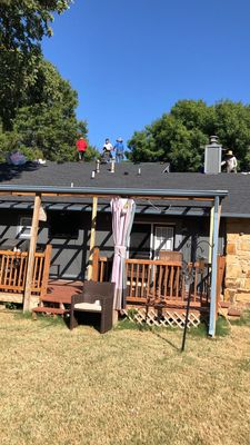 Residential Roofing Installation using GAF Natural Shadow