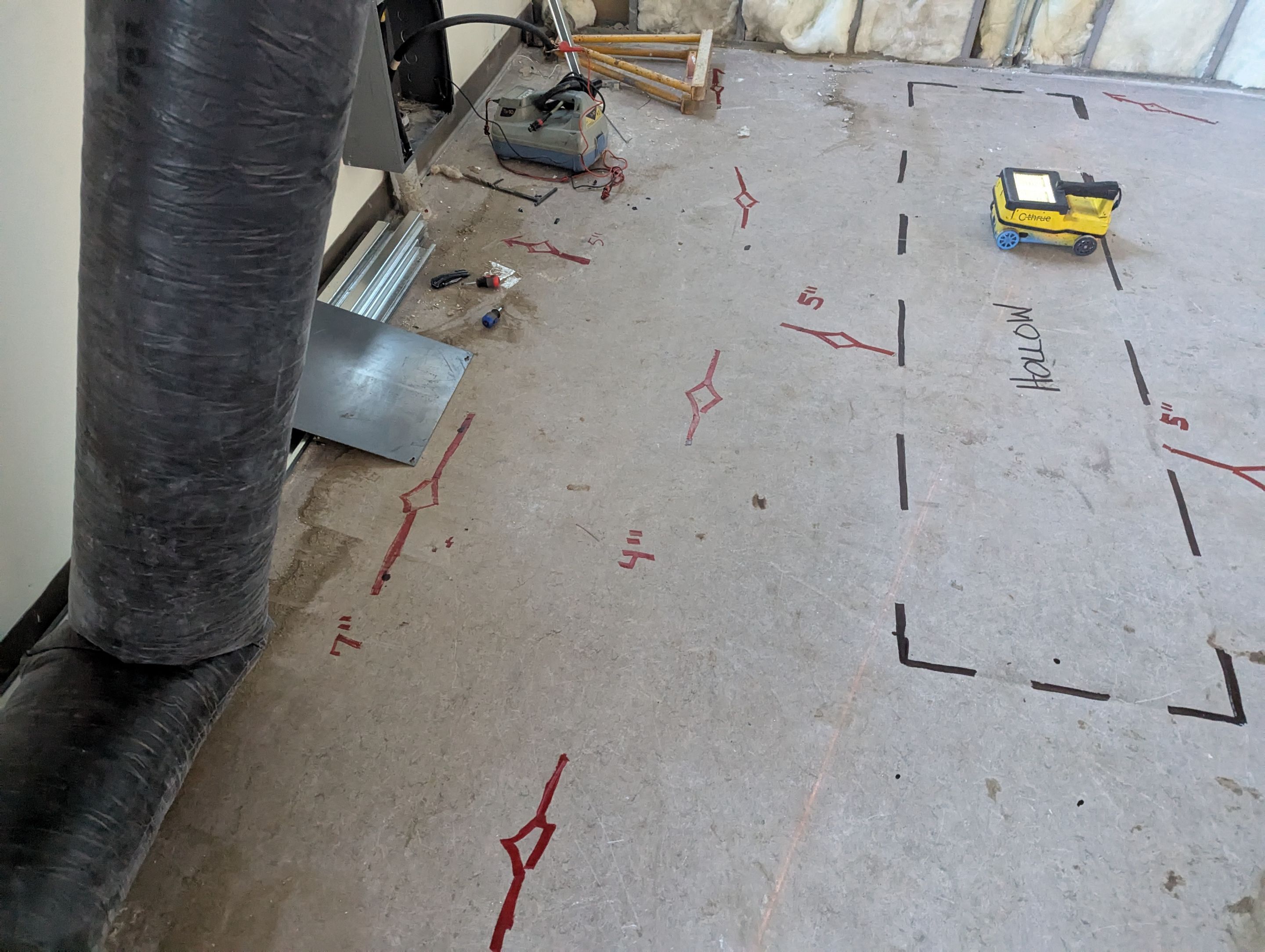 Concrete Scanning using Concrete GPR Scanner by Alsip Locating Service, LLC