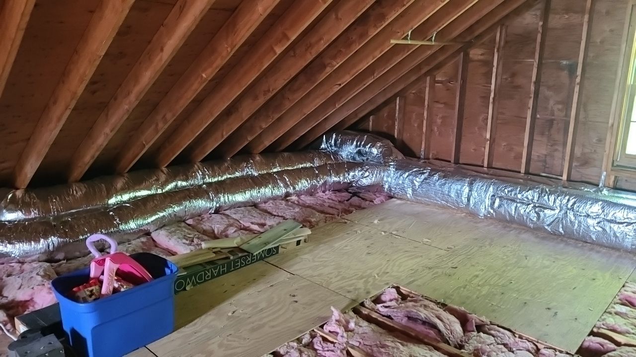 Pead installation for future finished attic by MCP Heating, Cooling And Air Quality, LLC