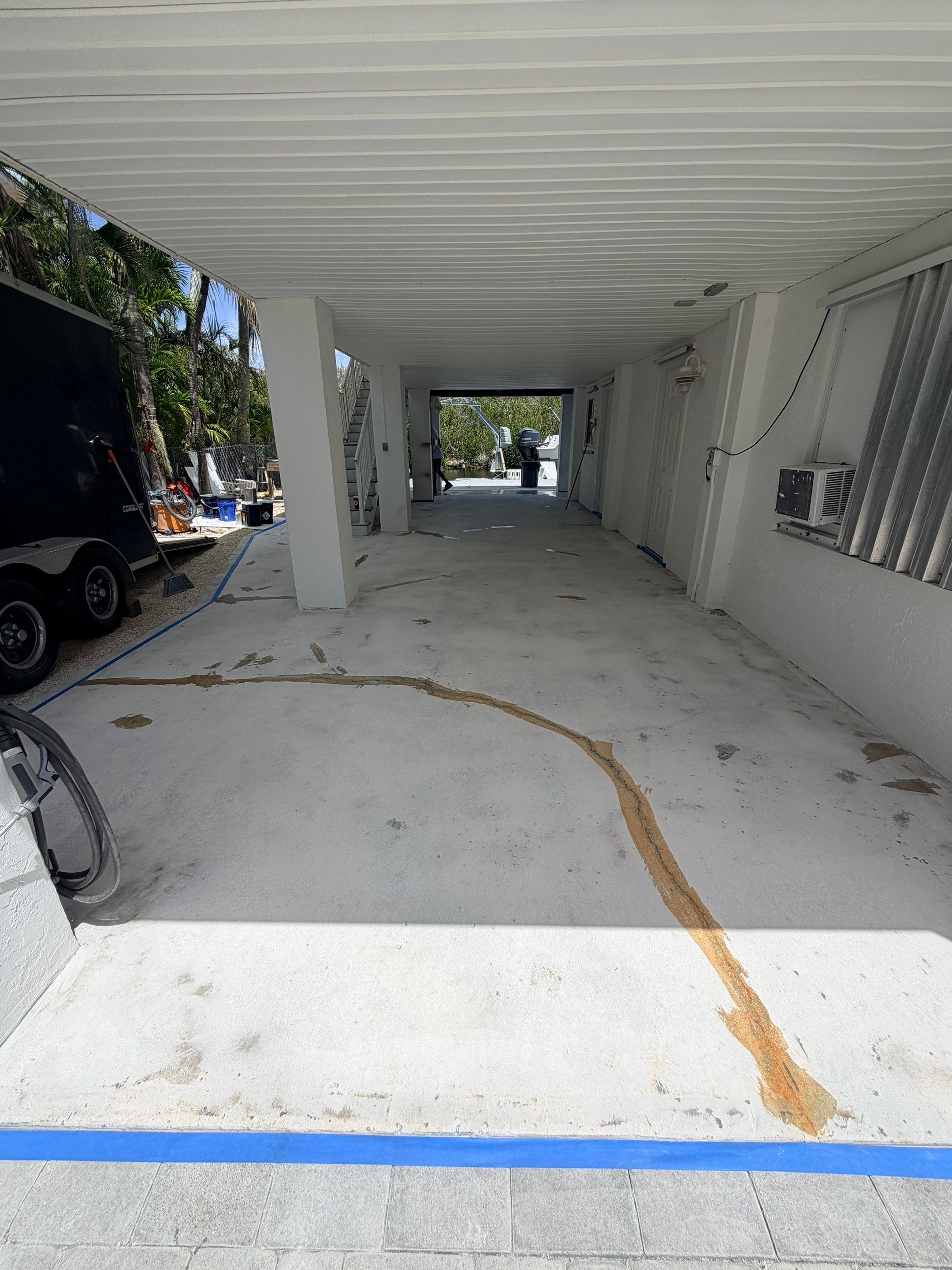 “Tidal Wave” Carport in Big Pine Key, FL by Tropical Epoxy Coatings & Creations LLC