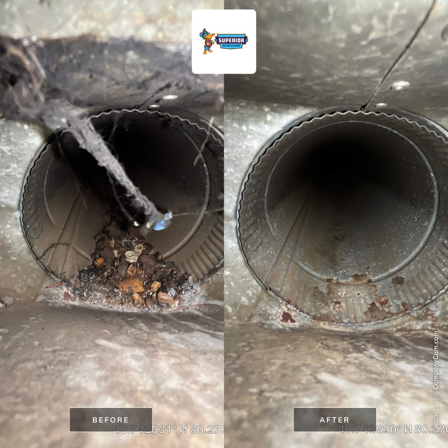Air Duct Cleaning With a Vacuum Truck in New Brighton, PA by Superior Air Duct Cleaning