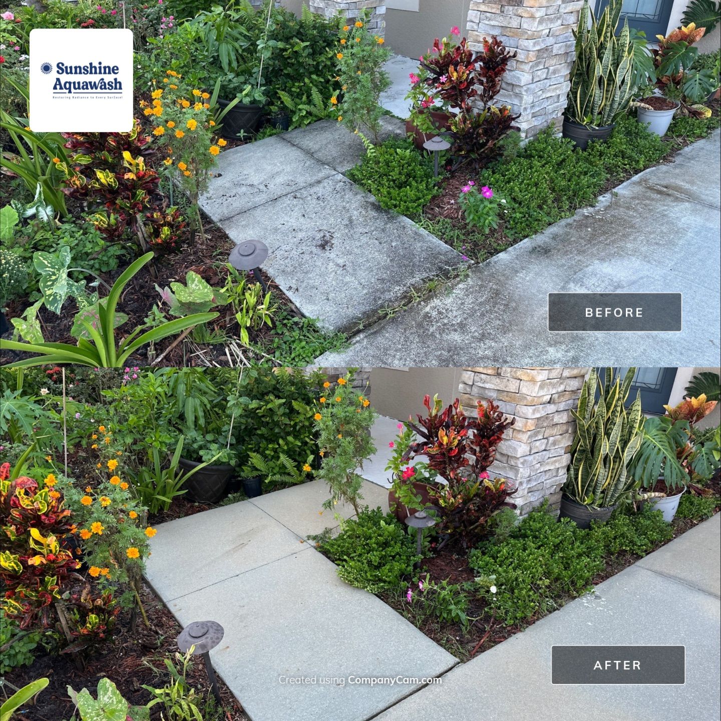 Driveway Cleaning in Palmetto, FL – Trevesta Community by Sunshine AquaWash