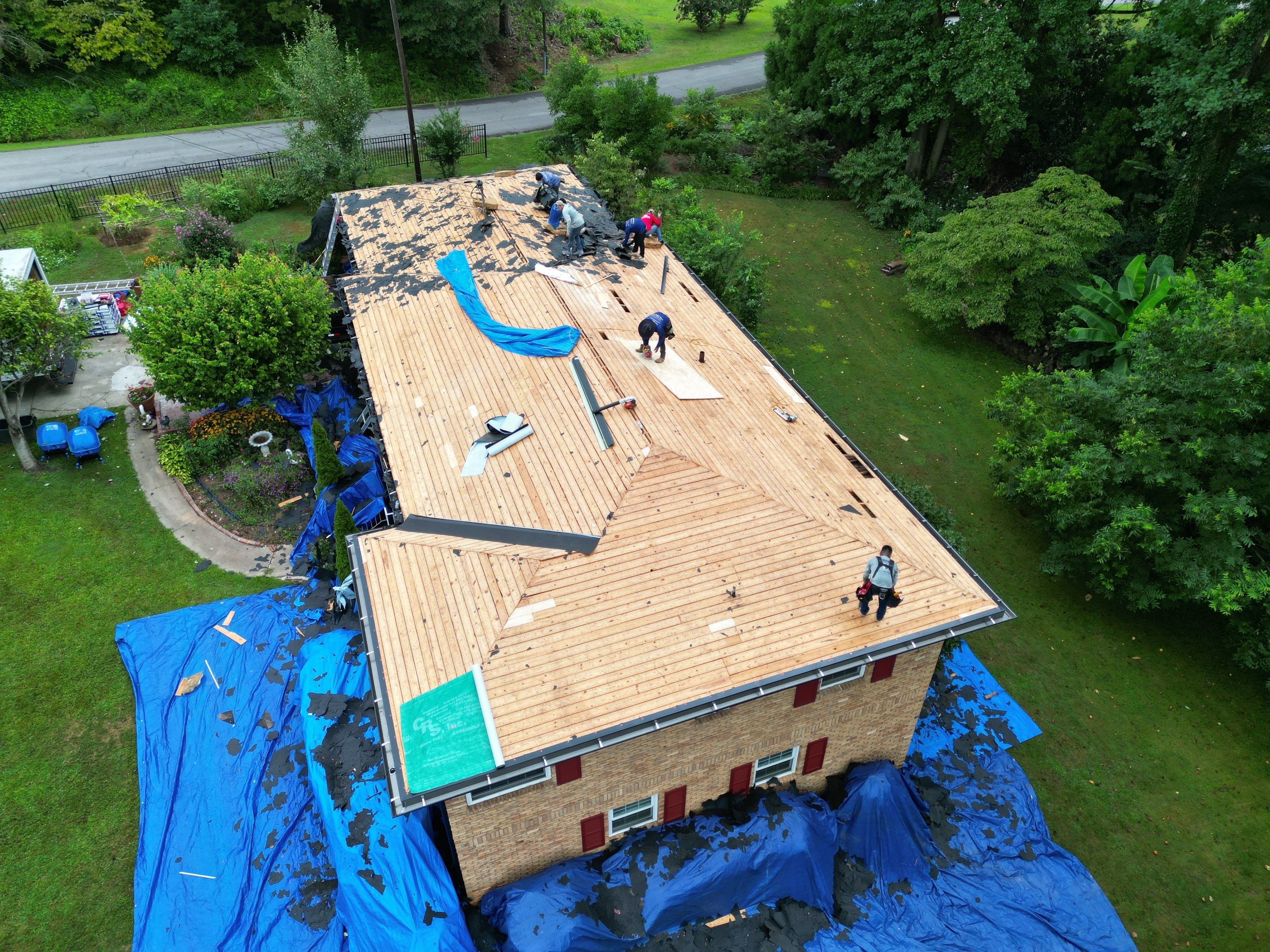 Roof replacement by Deerfield Roofing LLC
