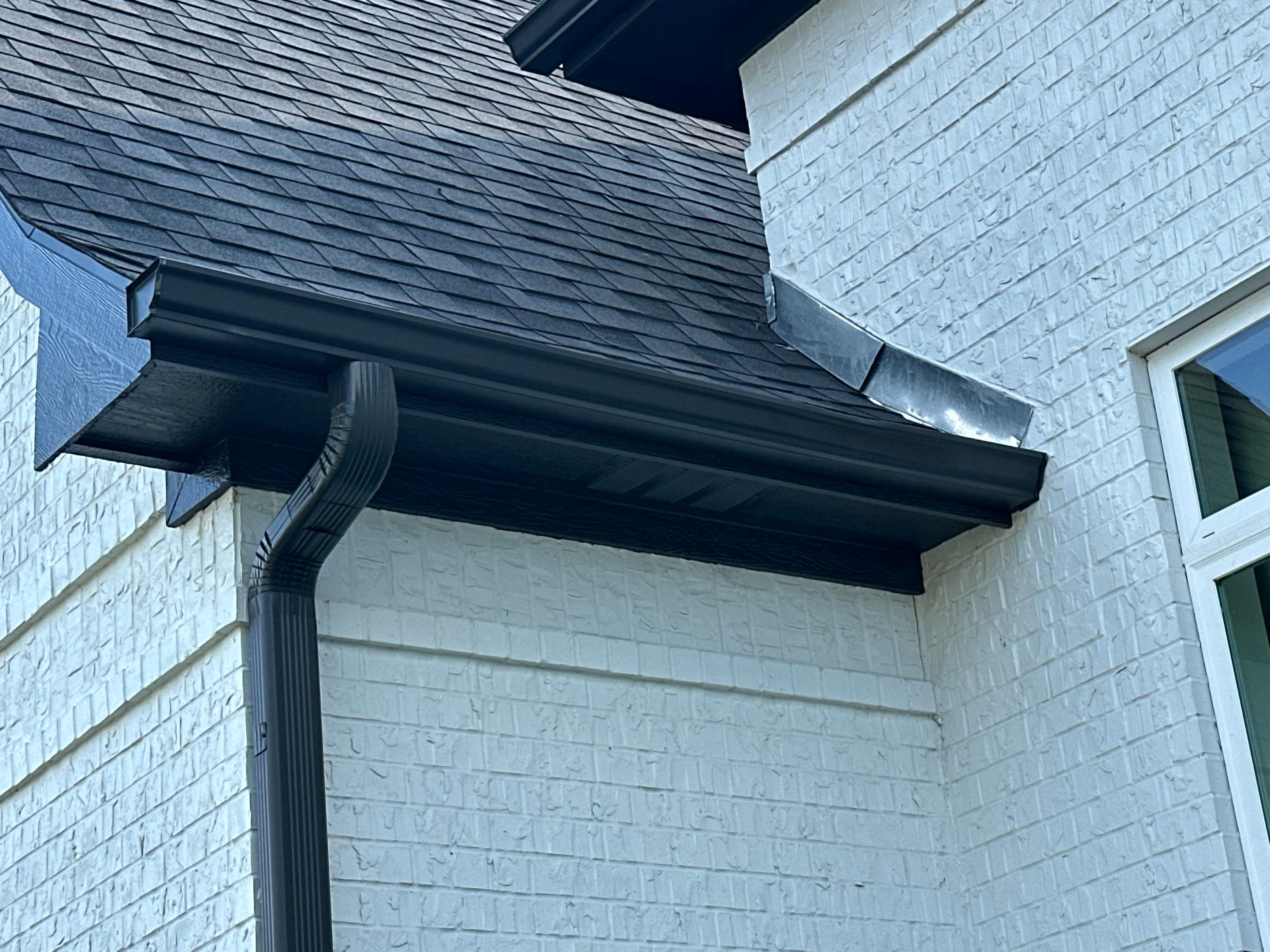 Exterior Painting in Longview, TX | Roof & Eaves in Elegant Black by Quality Coats Painting