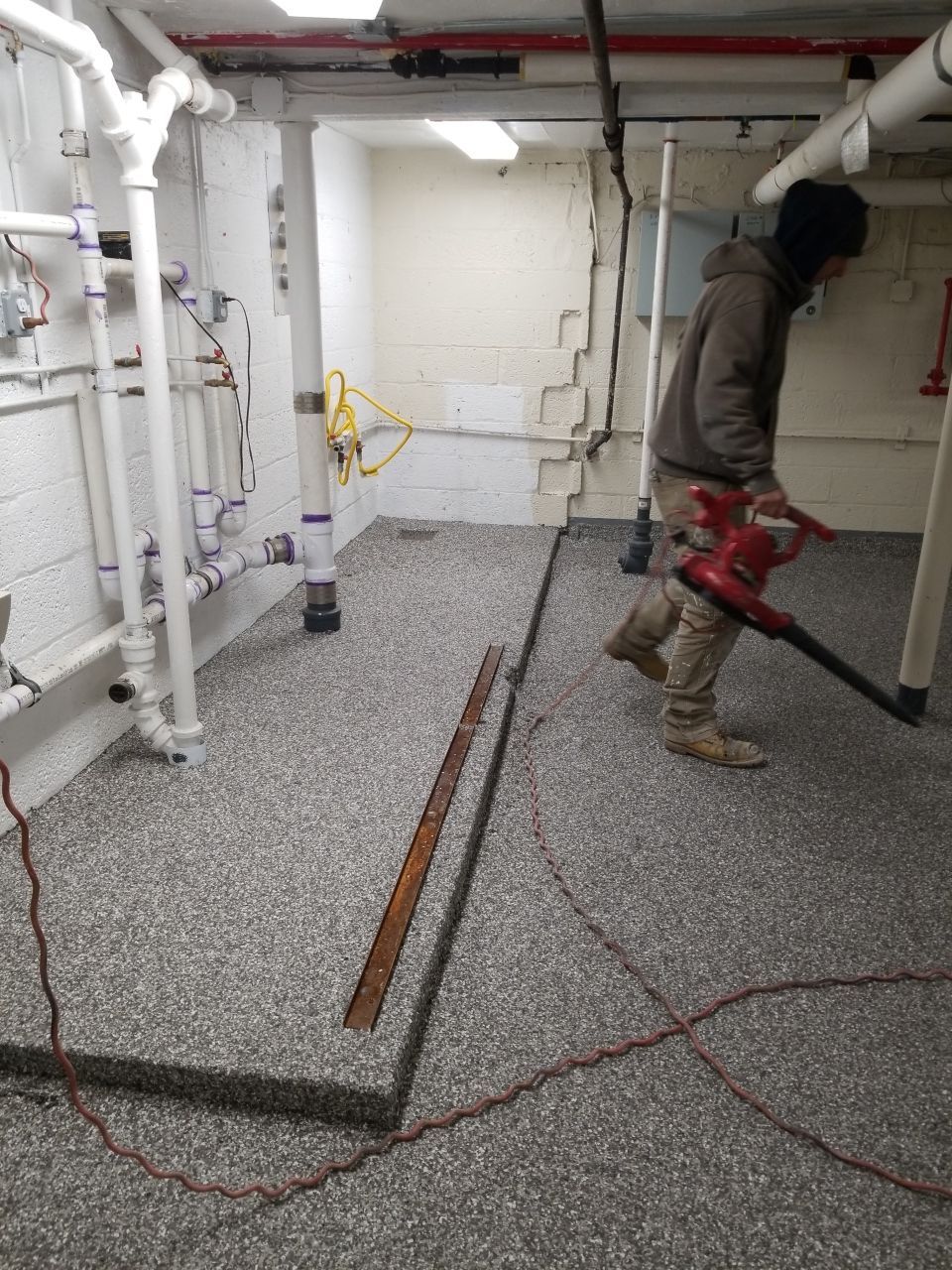 Laundry Room Floor Coating using Penntek- Silver Creek by Spectrum Painting, LLC