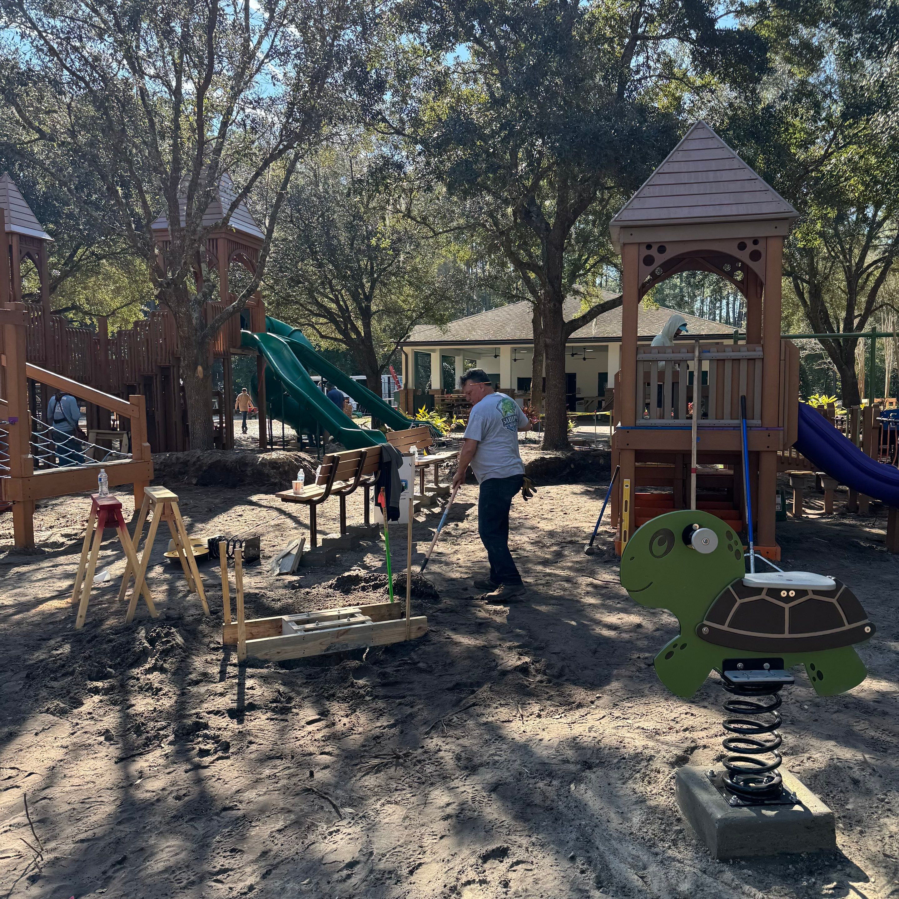 Volunteer Work | Deerwood Community Playground by ProGreen Services