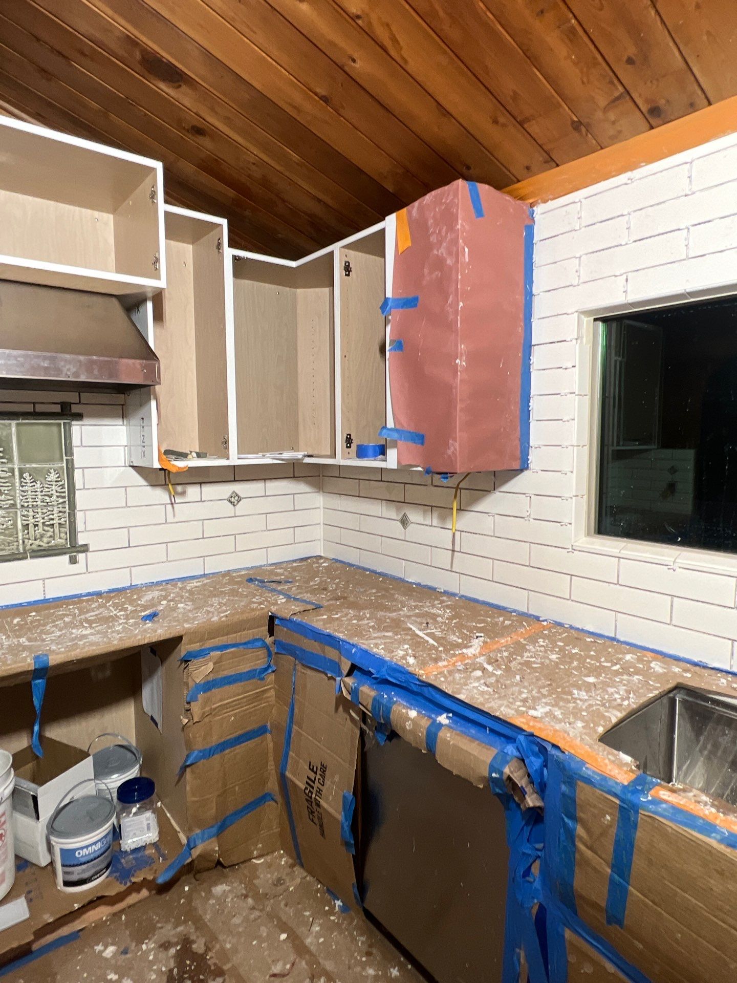 Kitchen Transformation in Newberg Log Cabin by Pinnacle Contractors