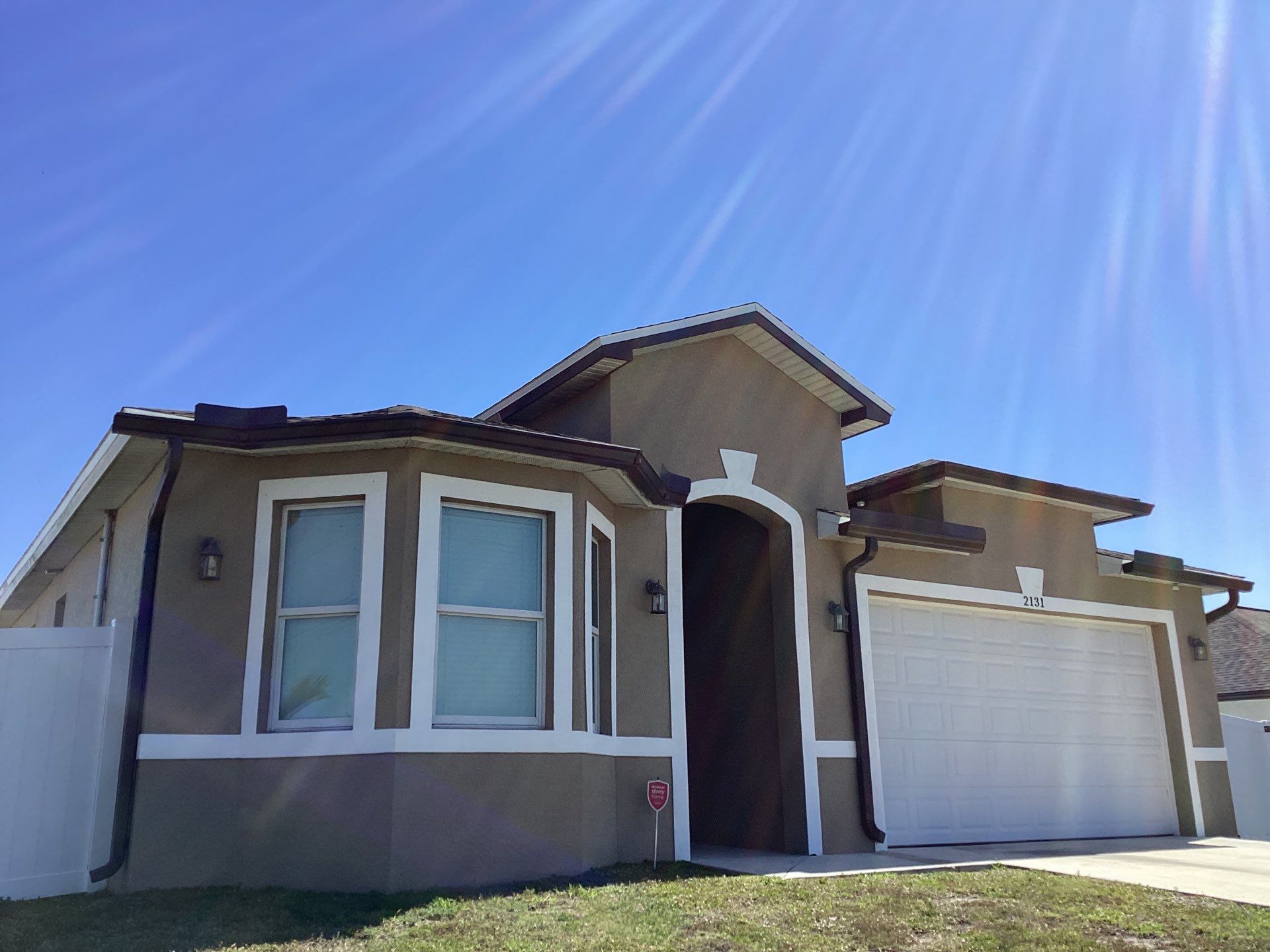 Royal Brown Seamless Gutters in Cape Coral FL by Gutter Professors
