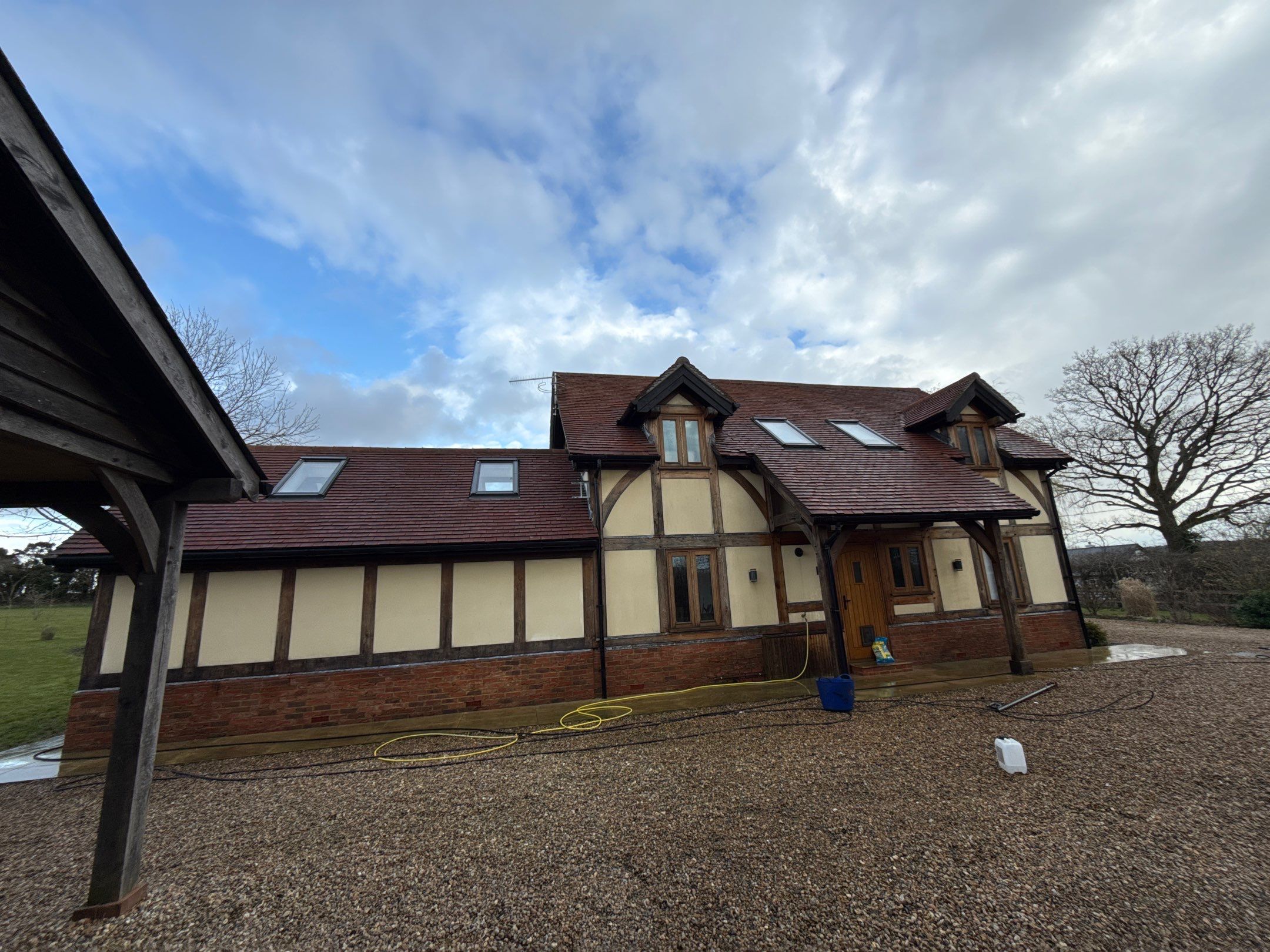 Roof Clean  - Moss Removal - Gutter Clean using Honda 15lpm Low Pressure Washing Machine by Ges Exterior Cleaning ltd