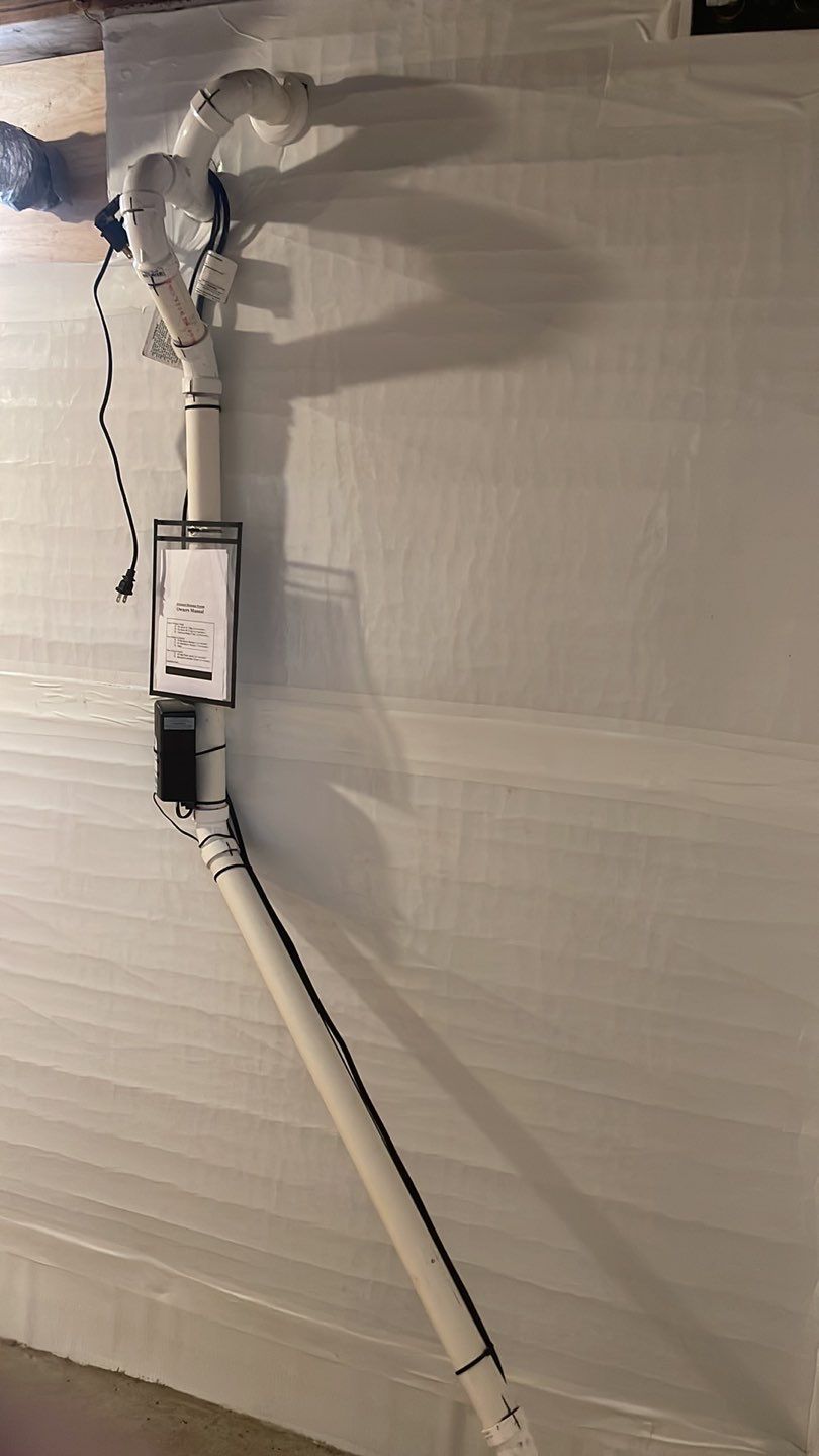 Embedded Fiber Reinforcement and Basement Waterproofing using GrateDrain Waterproofing System by Toledo Basement Repair