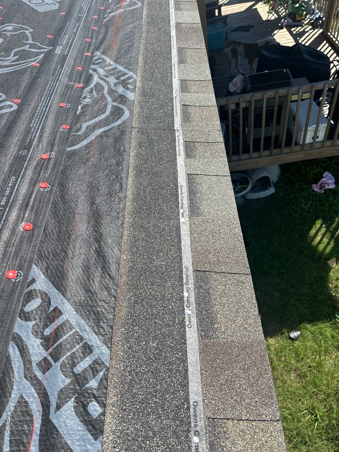 Residential Roofing Installation using Owen's Corning Duration (Lifetime) Shingles by Roof Repair Company