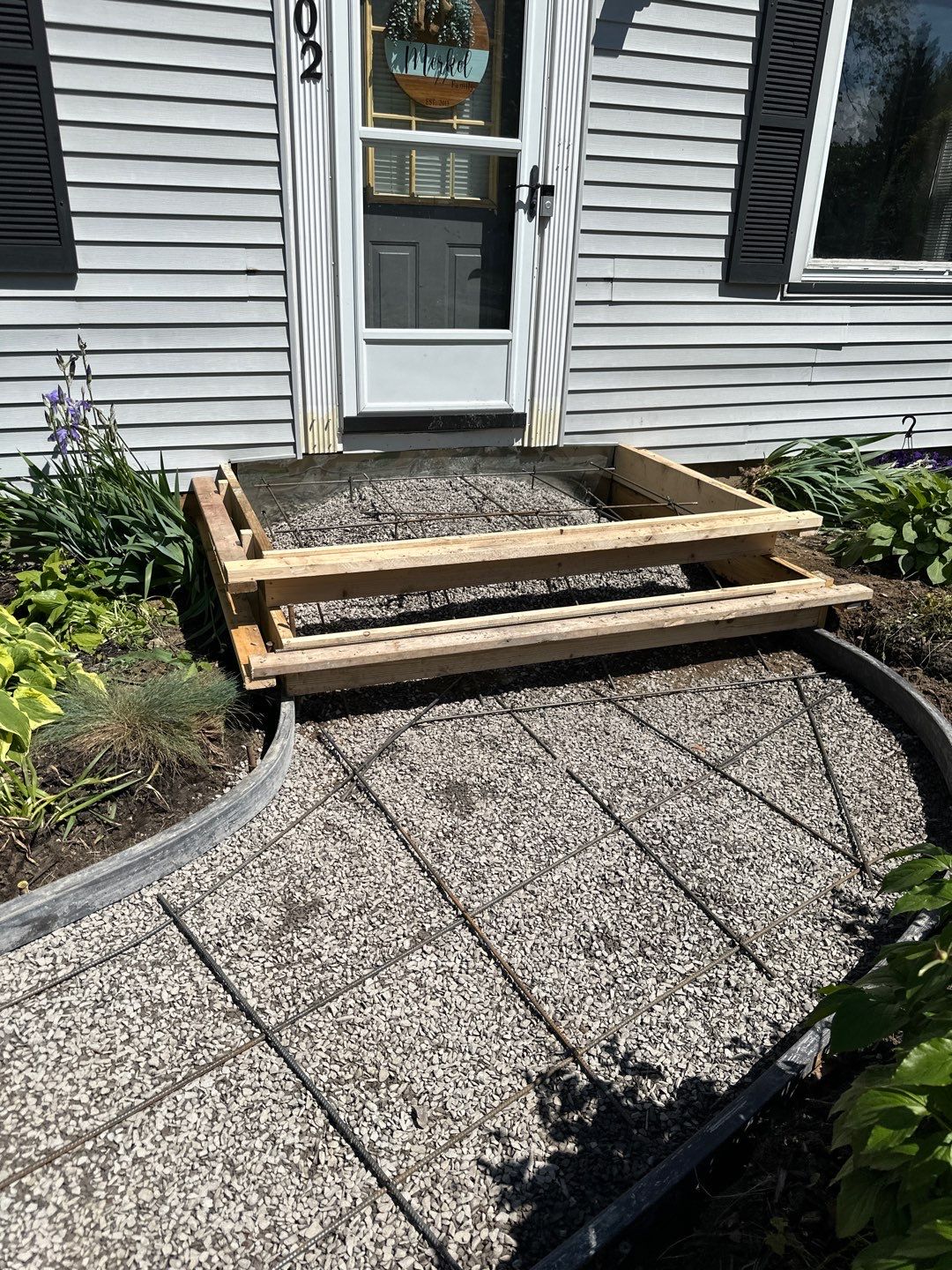 Broom Finish Walkway  by NG Masonry & Construction LLC