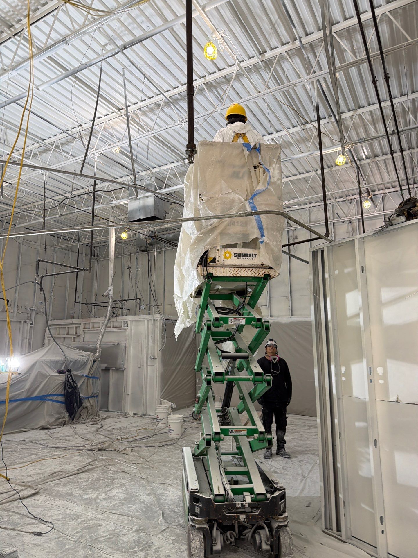 Industrial Warehouse Fire Damage Cleaning and Spray Sealing in Islandia by EMS Restoration Corp