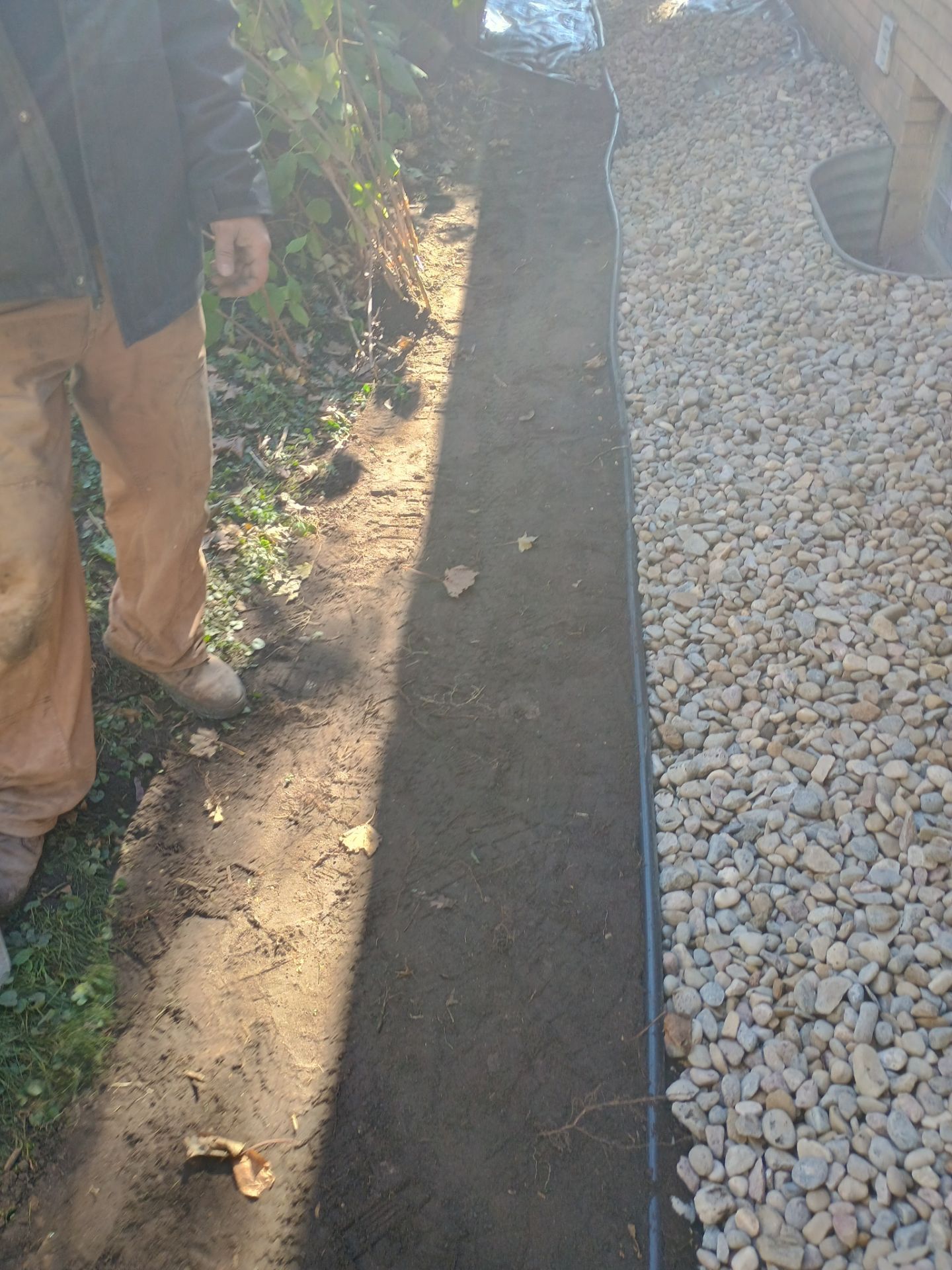 A French Drain for Jeniffer by Waterproofing Northeast