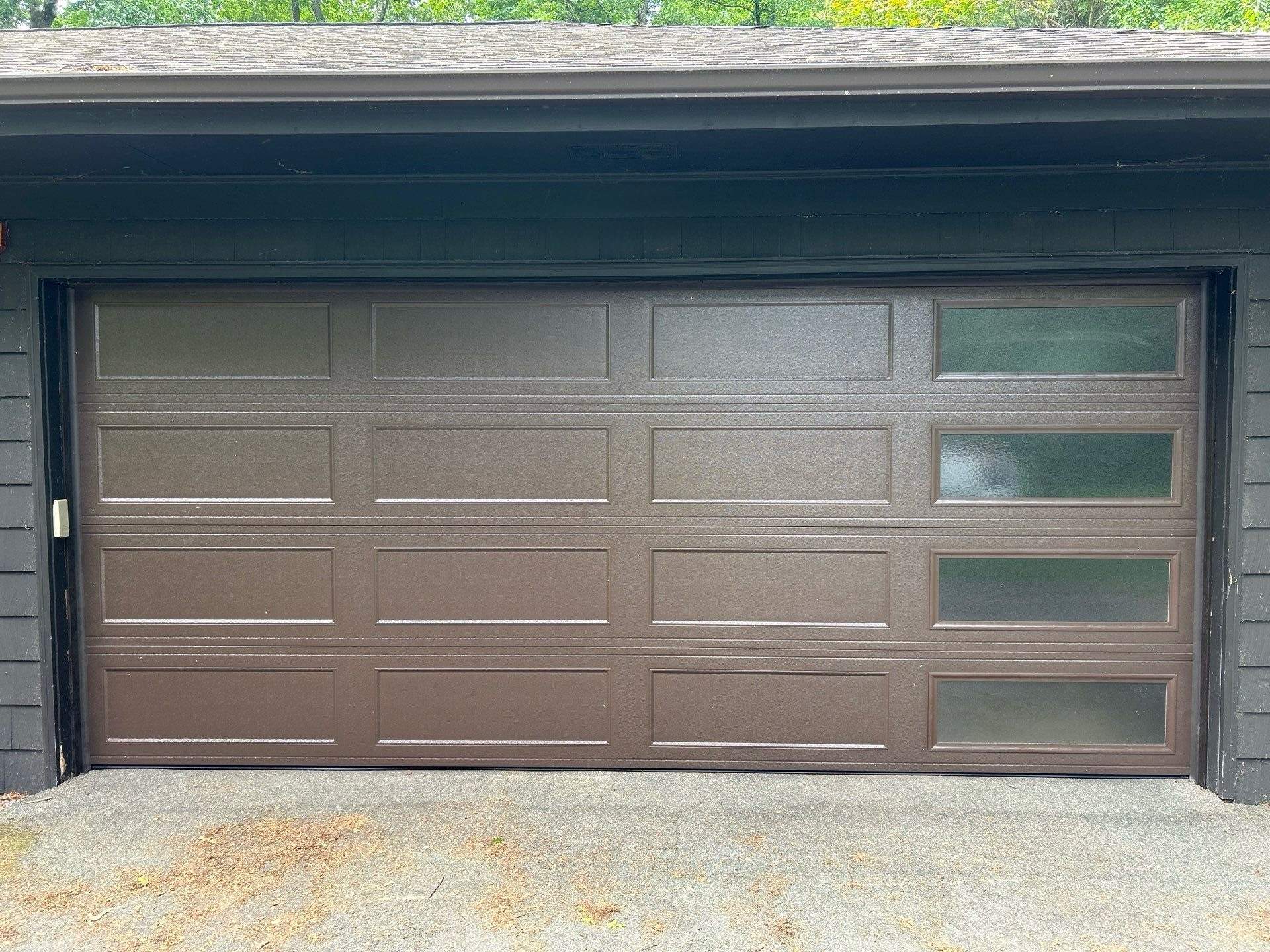 Garage Door Installation using Amarr Olympus Garage door by DiGiorgi Roofing and Siding Inc