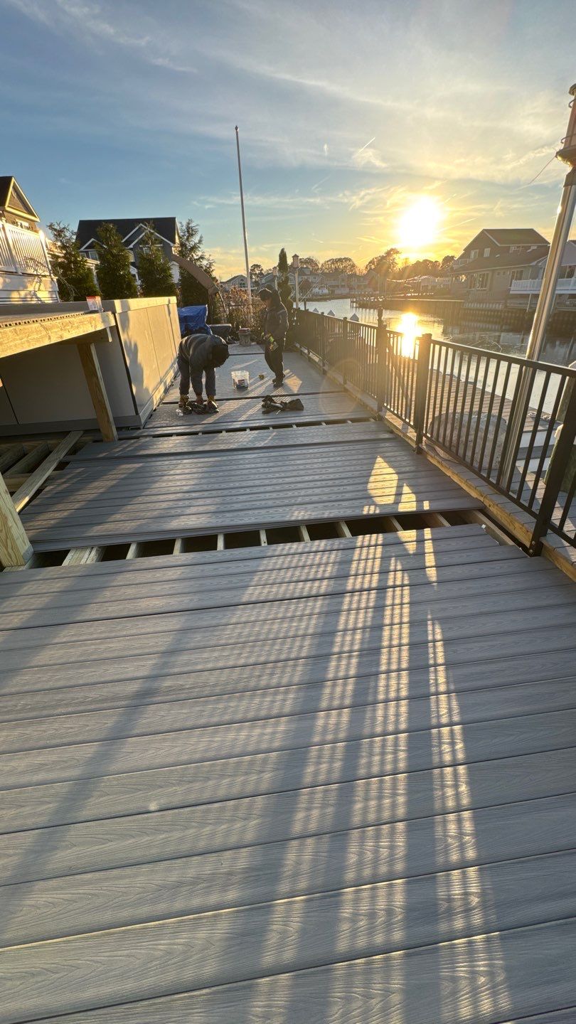 New Deck using Deckorators Venture - Color Saltwater by deck guardian