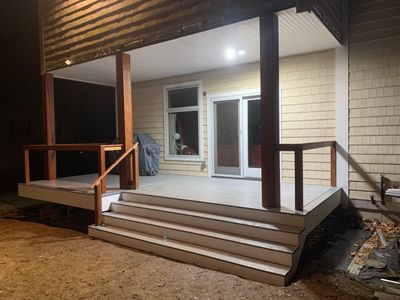 Deck project in Milford, MA