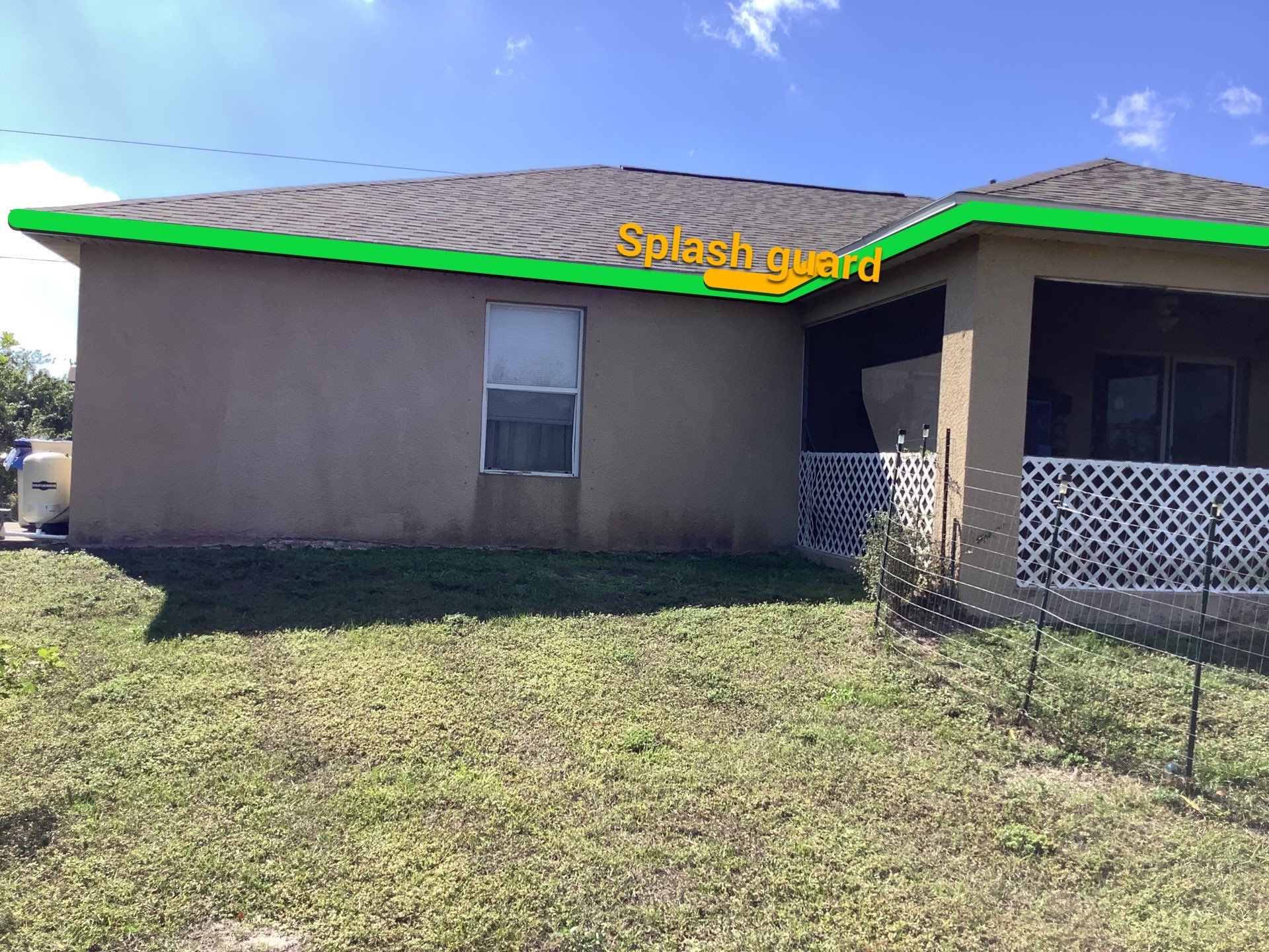 Splash Guard System in Fort Myers FL by Gutter Professor by Gutter Professors