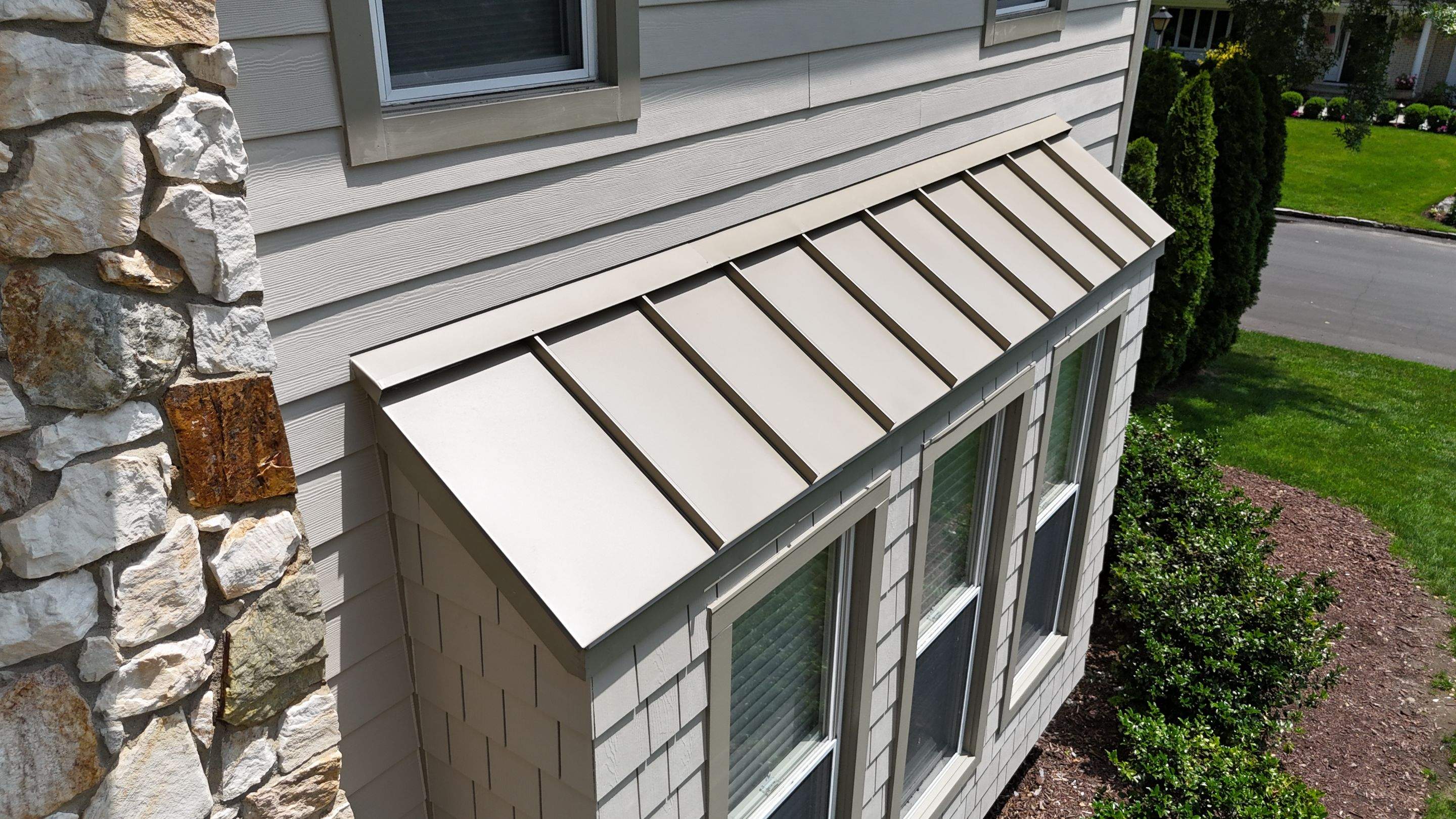 Project in White Plains by The Energy Efficient Roofer & George's Seamless Gutters