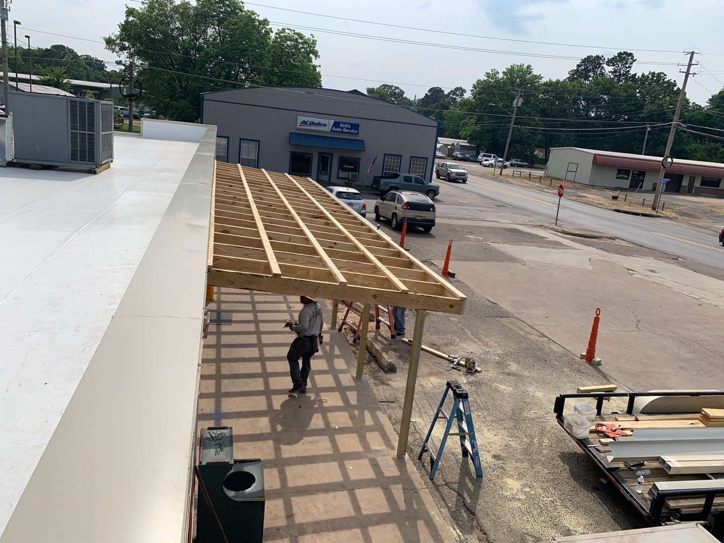 Store Building in Hope by Hostetler Roofing