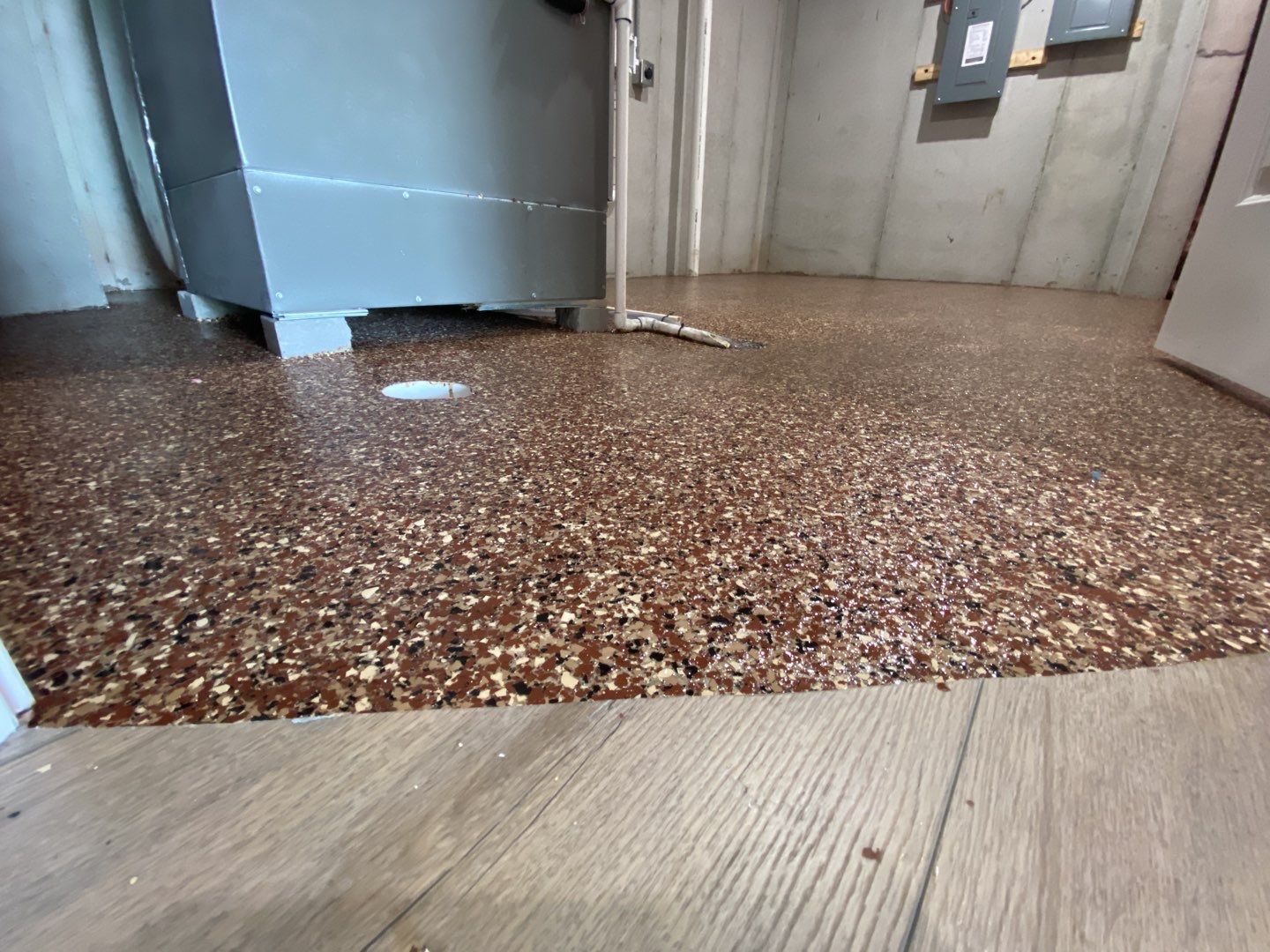 Basement using Chestnut / Garage using Domino by Select Painting, Coatings & Garage Cabinets