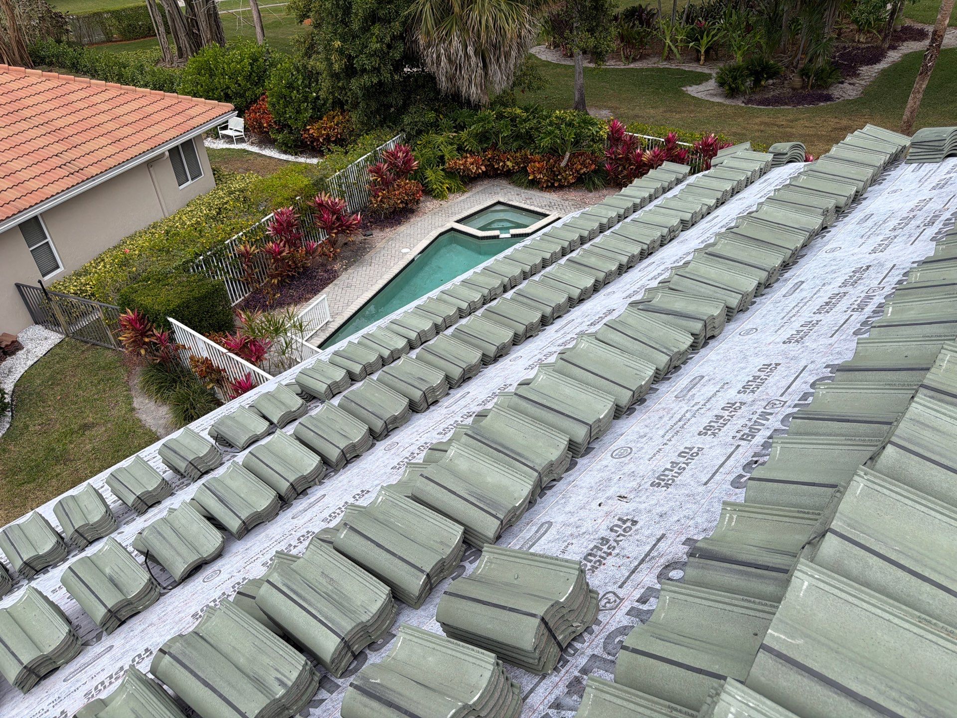 Residential Roofing Installation using Eagle Roofing Tile by BLUES BROTHERS ROOFING