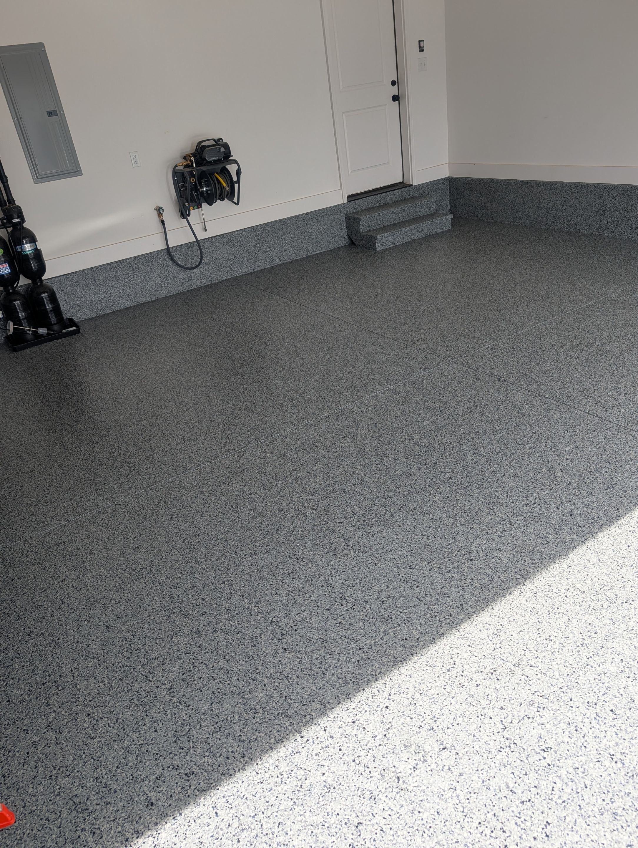 Garage Floor Coating using Nightfall by My Garage Floor Guys