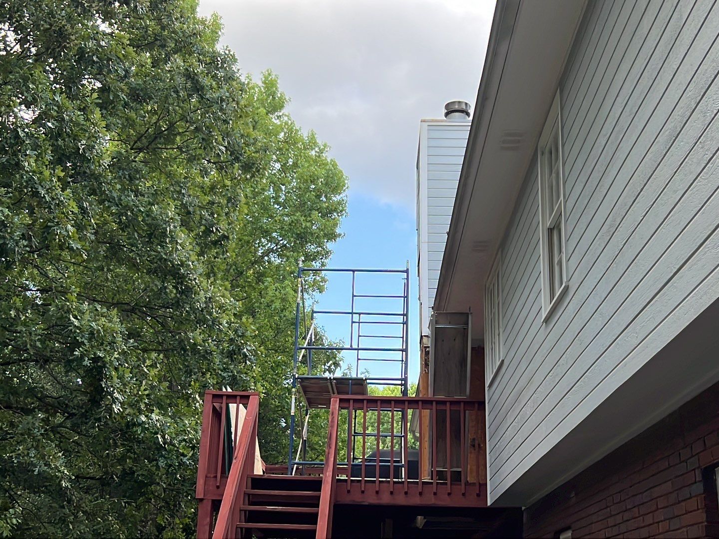 South Trace Lane - Deck Installation and Chimney Repair by Pillar and Pine