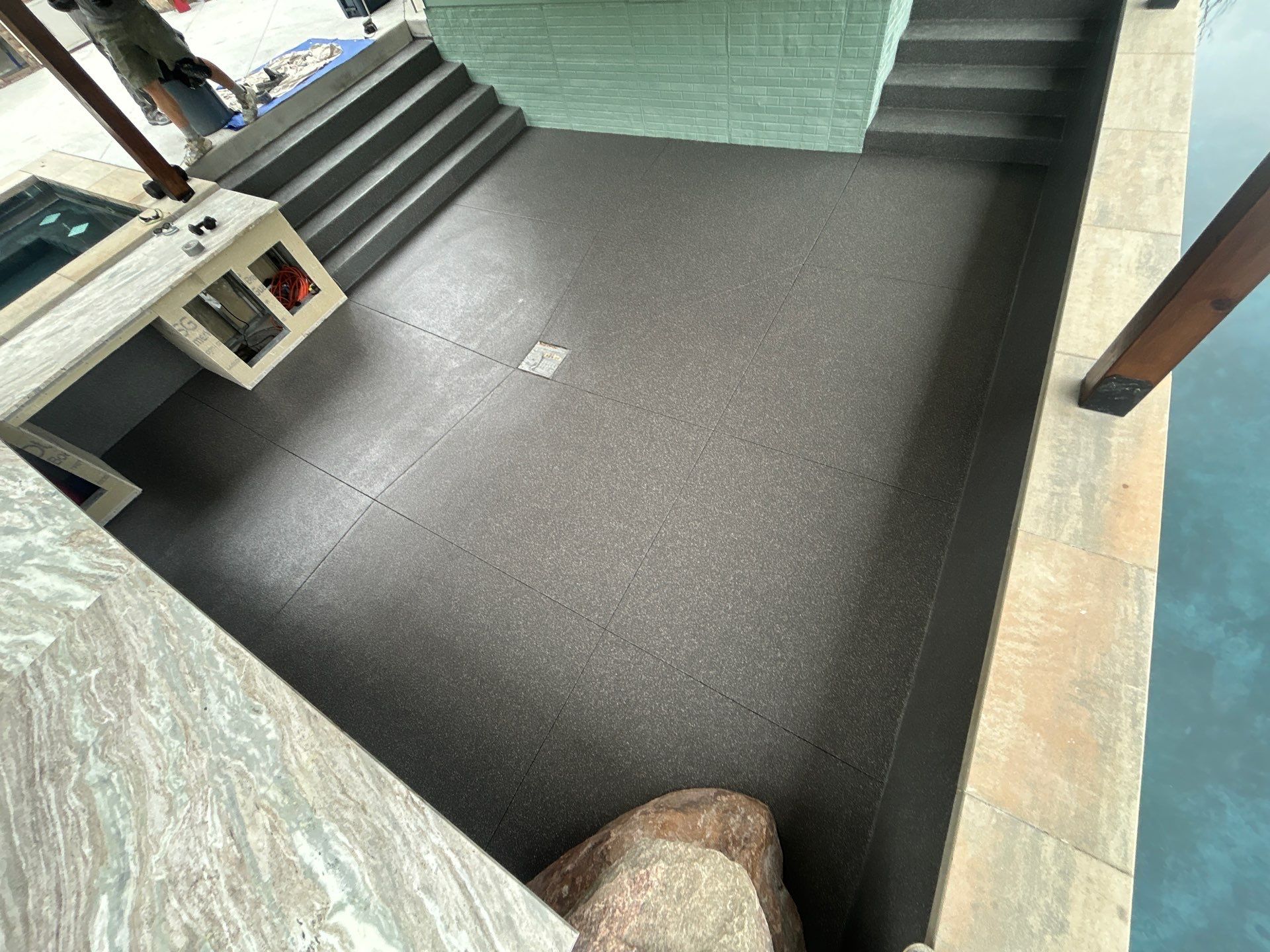 Pool Cabana  by Granite Garage Floors