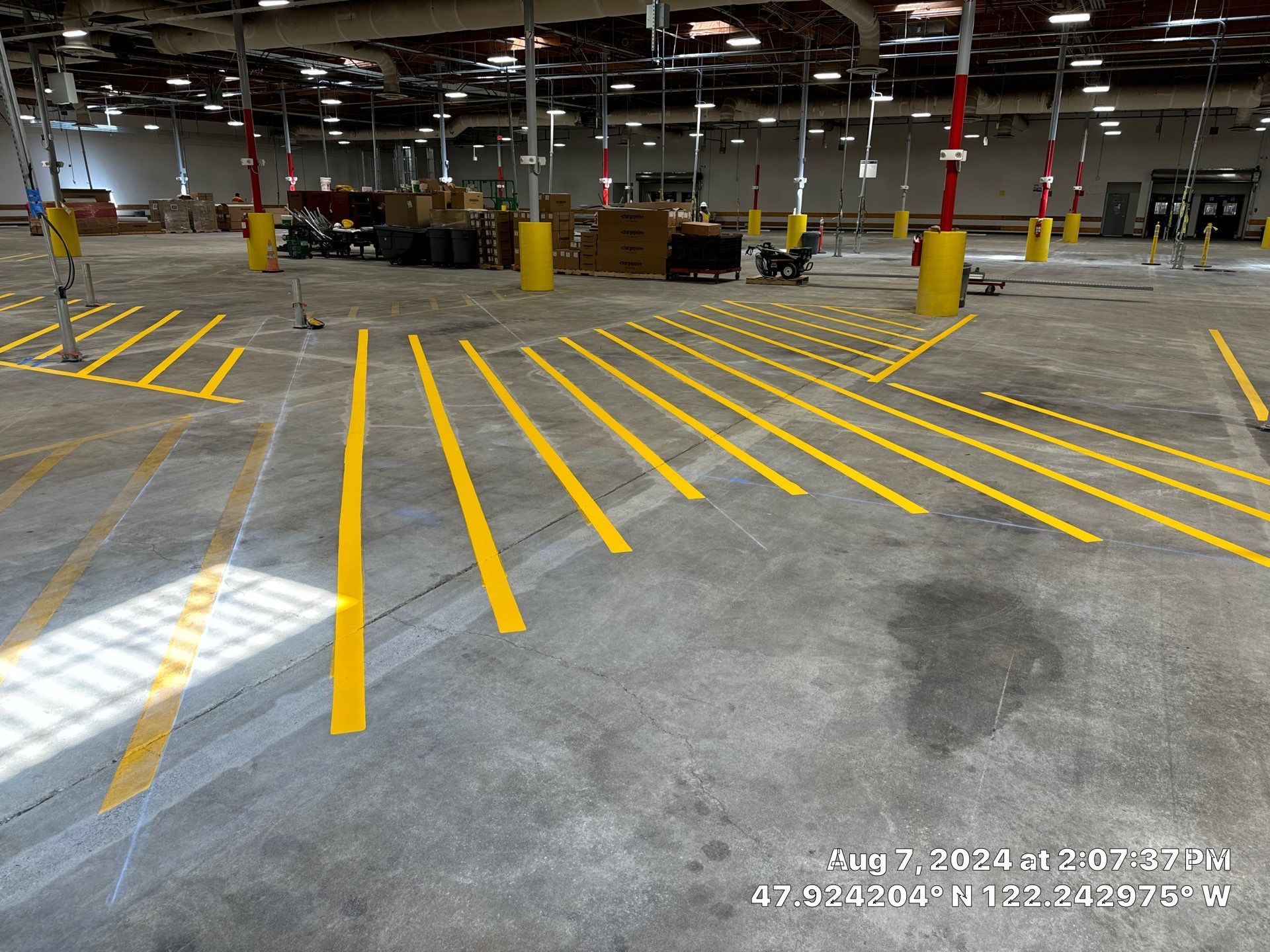 USPS Asphalt Patch Repair, Indoor Parking Lot Sandblast, Outdoor Parking Lot Sealcoating & Indoor/Outdoor Parking Lot Striping  by Jireh Asphalt & Concrete Inc 
