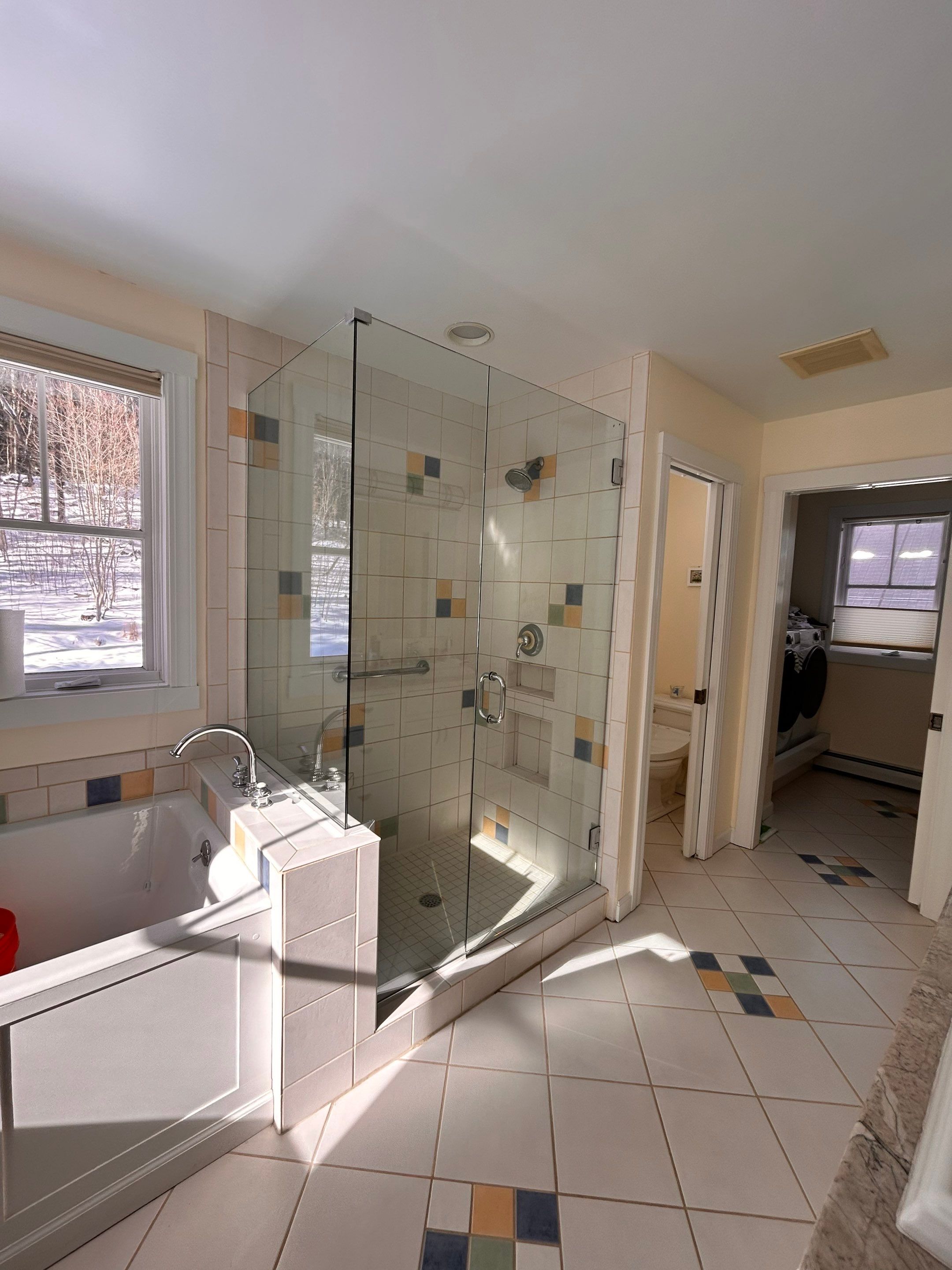 Replacement Frameless Shower Enclosure by Cheshire Glass Company