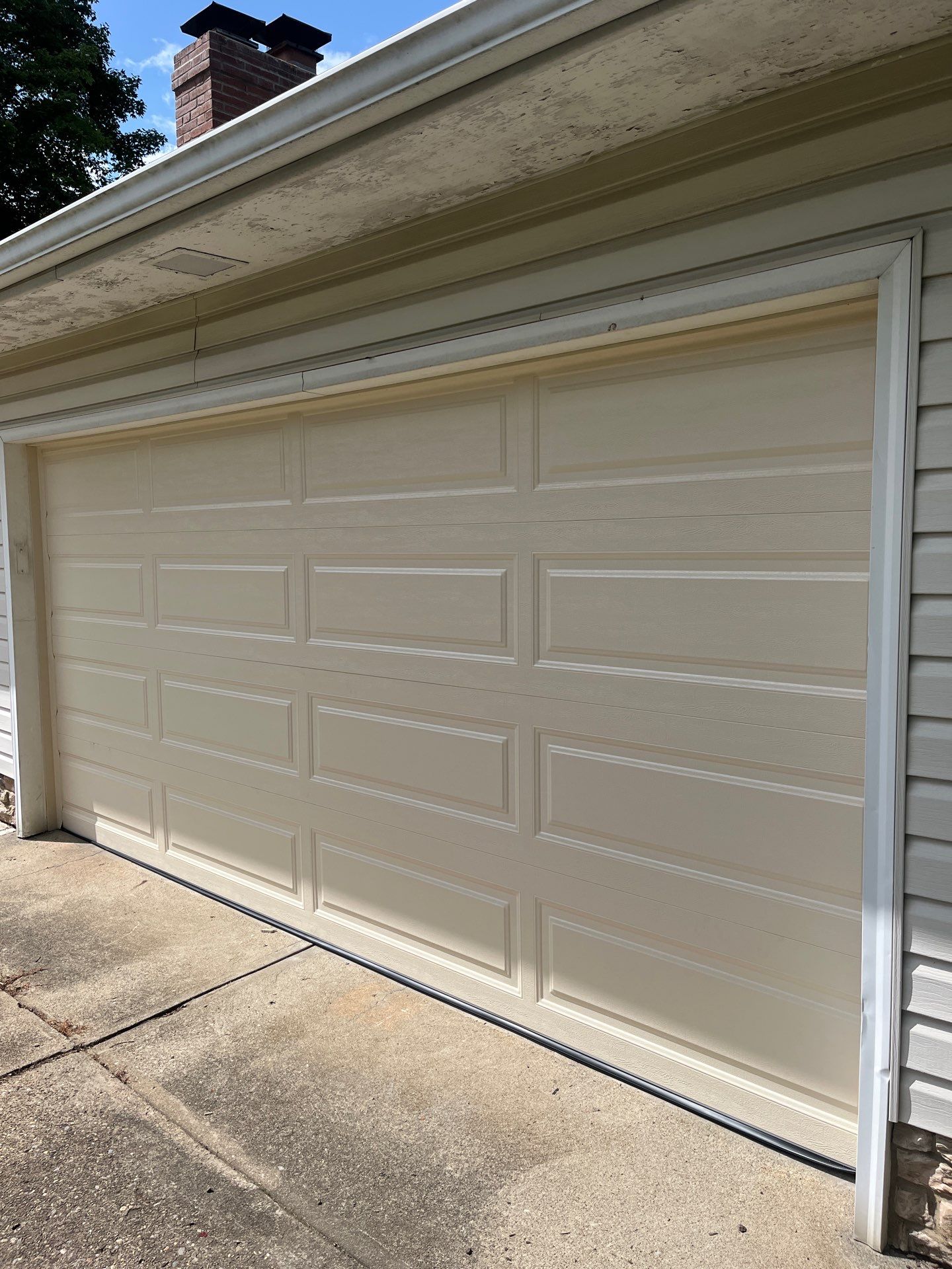 New Sectional Garage Door and Chamberlain Opener Installation in Canton by Ohio Garage Door Repair