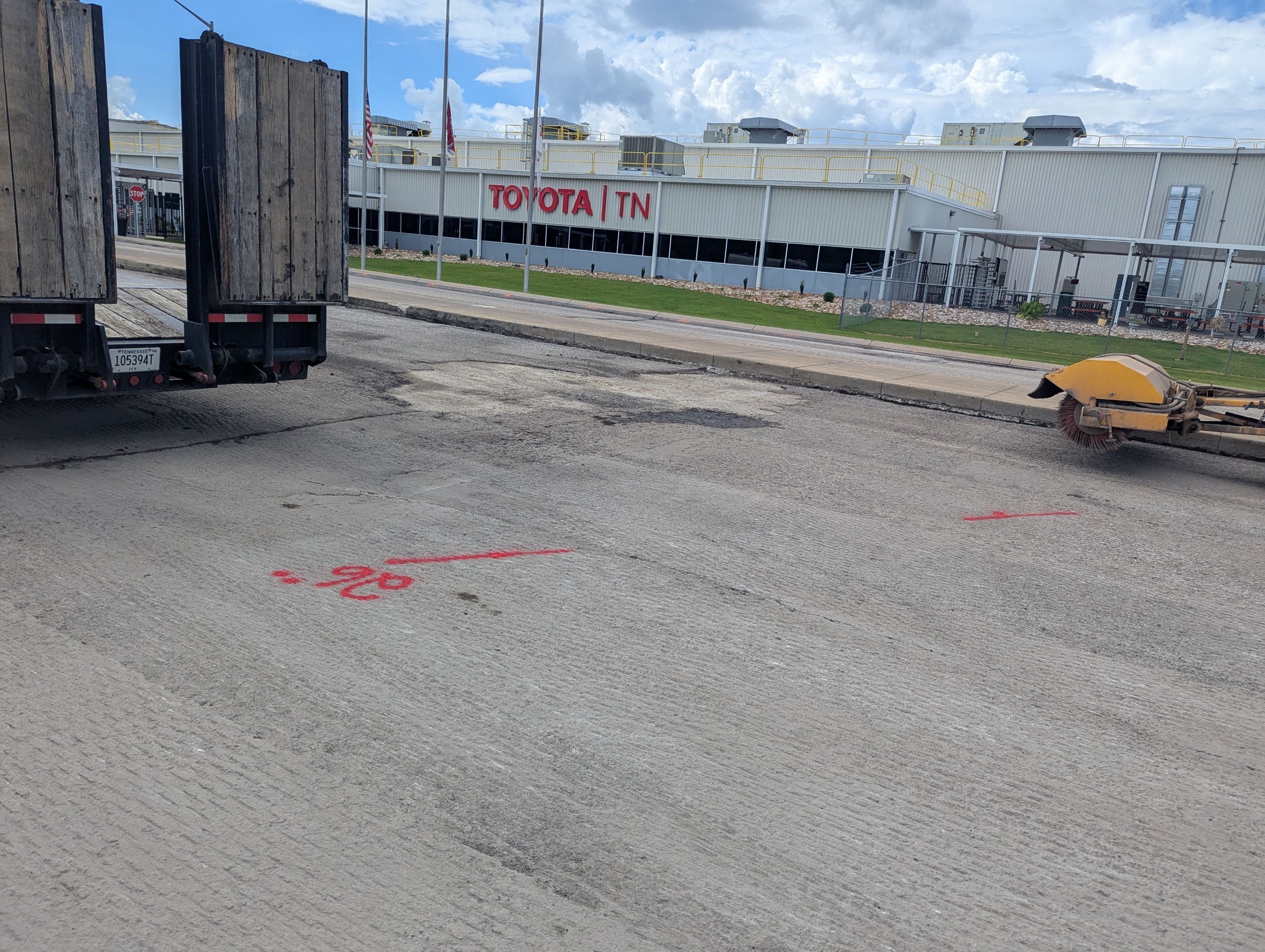 Utility Locating and Subsurface Mapping for Jackson Industrial Parking Lot by Alsip Locating Service, LLC