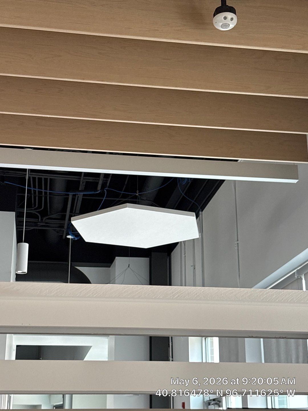Modern Commercial Office Renovation with Wood Ceiling Baffles in Lincoln by CompanyCam Sales Demo