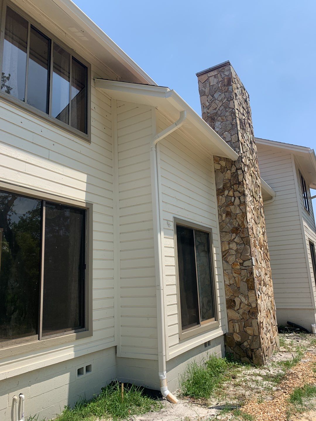 Heavy-Duty Commercial Downspouts in Panama City Beach FL by Gutter Professors