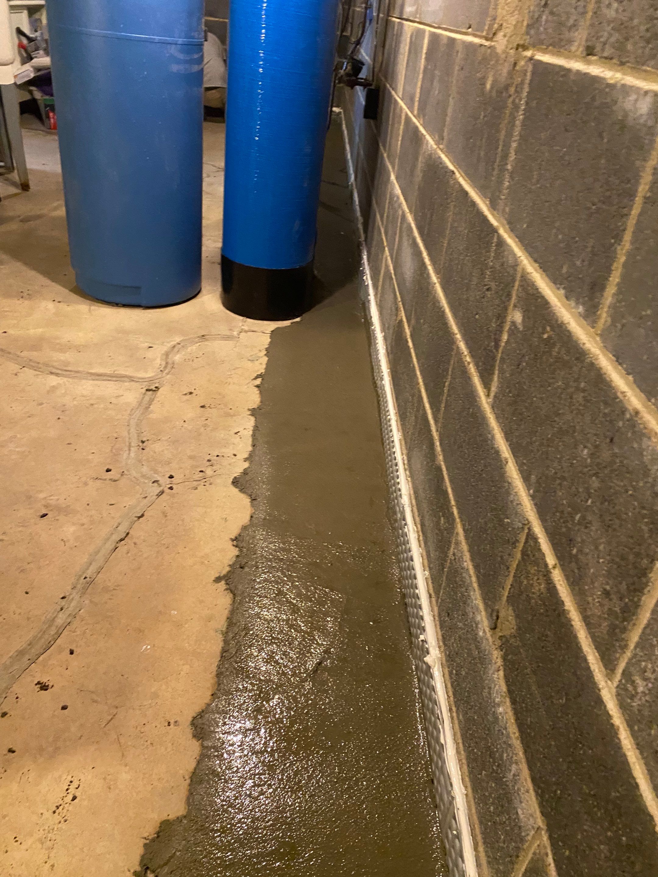 Interior French Drain in Bernardsville NJ by Pure Service Pro, LLC 