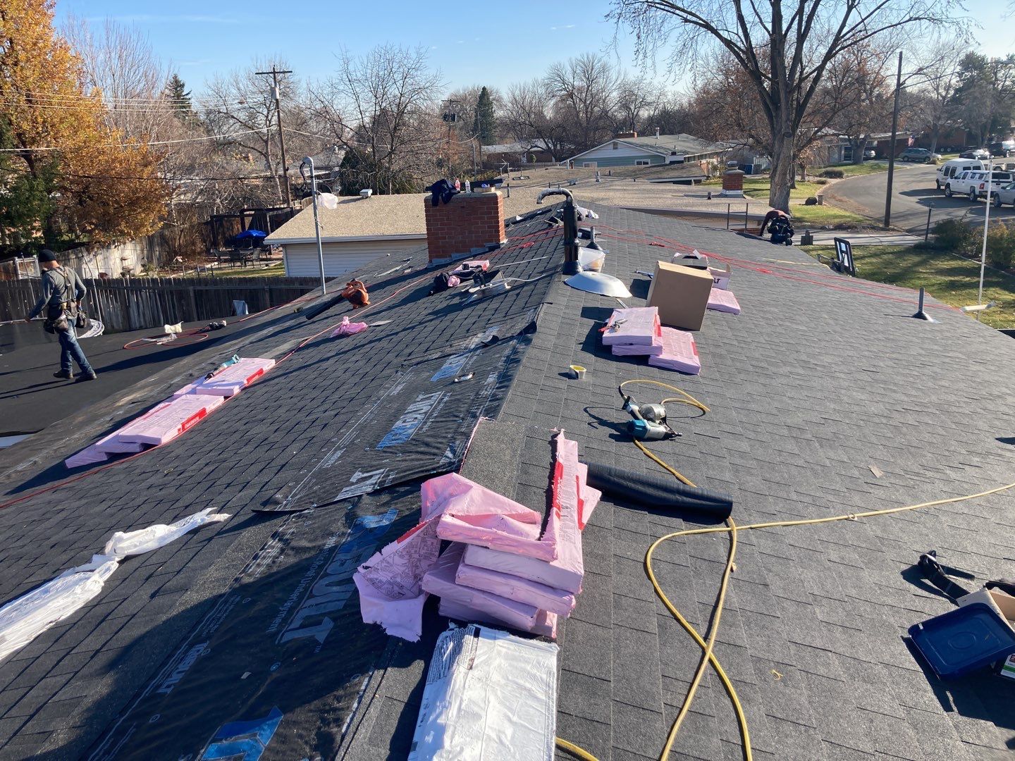 Meridian Single Level Residential Roofing Installation by ID Roofing LLC