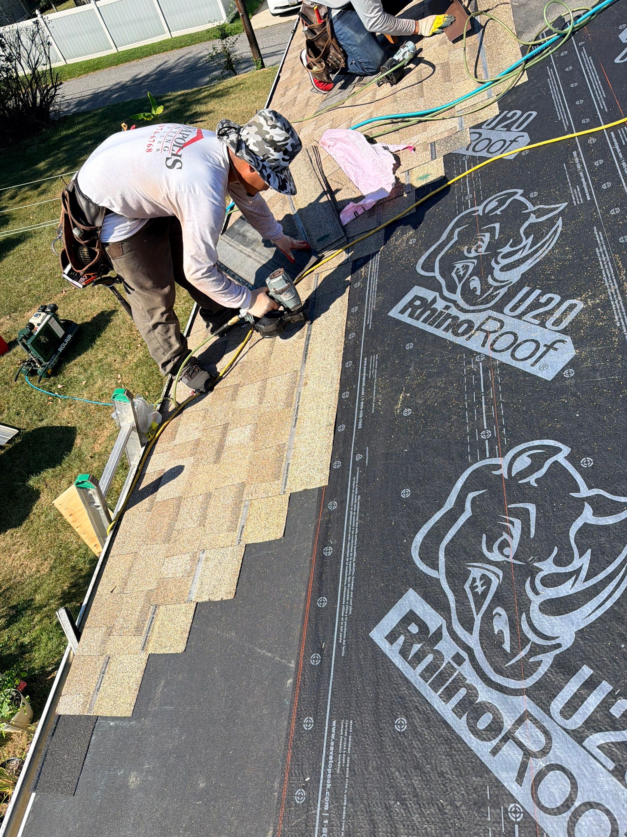 Architectural Asphalt Shingle Roof Replacement in Timonium, Maryland by First Chesapeake Roofing