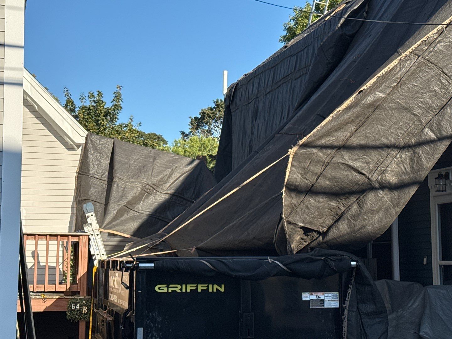 Half Roof Replacement for Solar Installation – Townhouse with New Plywood Decking by Sensible Home Solutions