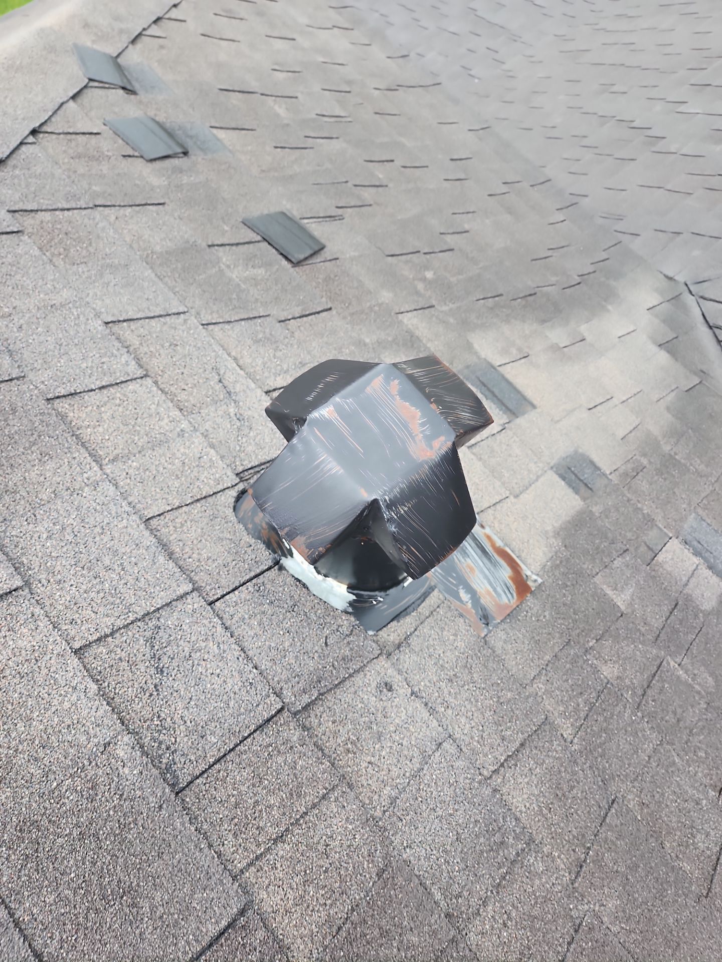 Hail Damage using Owen's Corning Duration (Lifetime) Shingles by Roof Repair Company