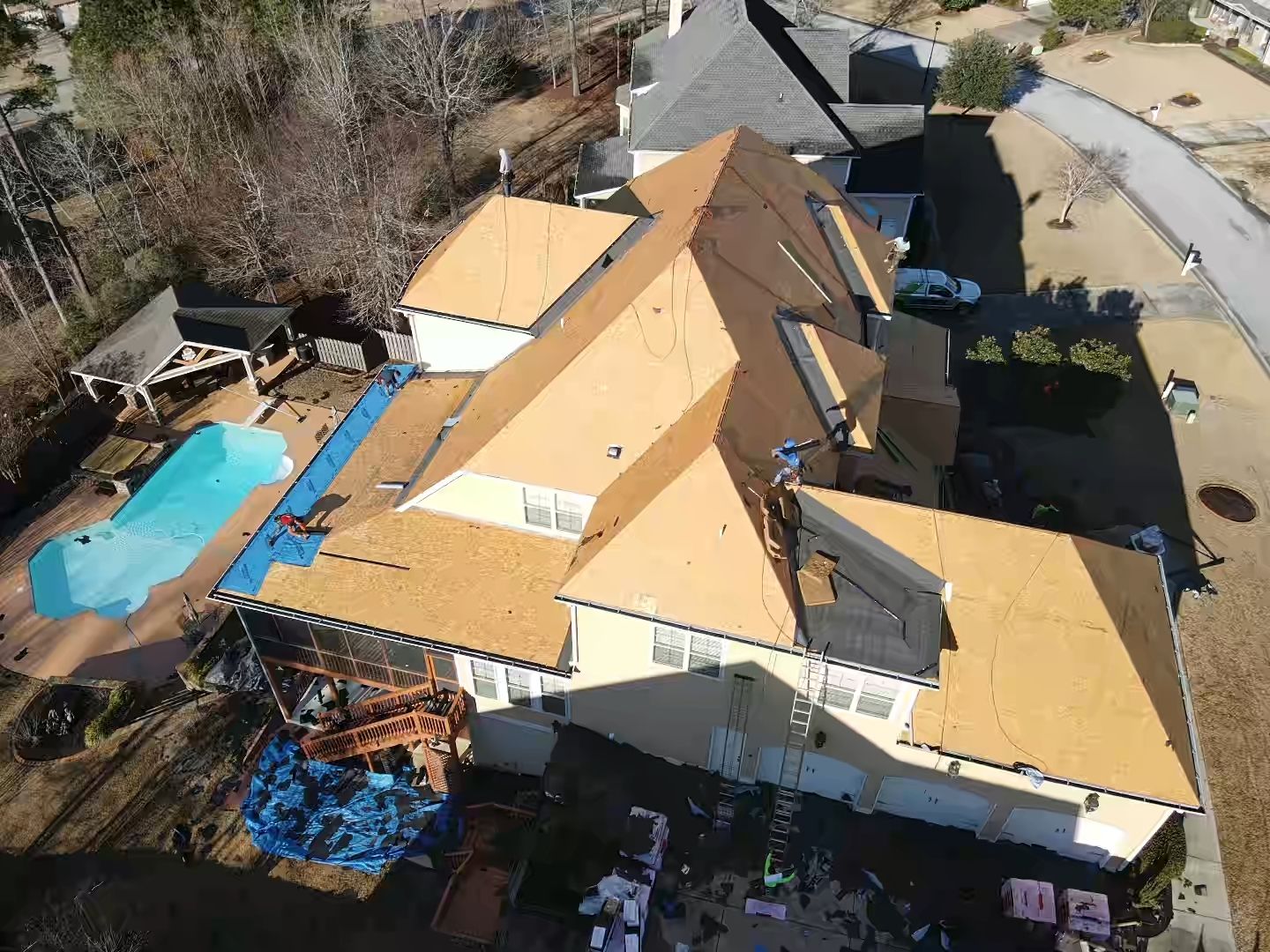 Residential Roofing Installation using Owens Corning by Inspector Roofing and Restoration