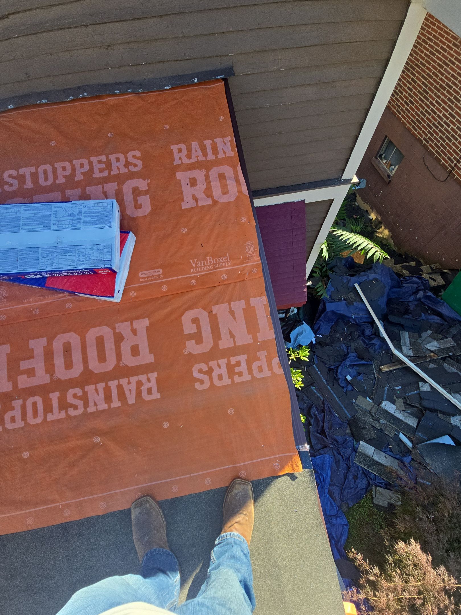 Residential Roofing Installation using GAF Timberline HDZ Shakewood by Rainstoppers Roofing