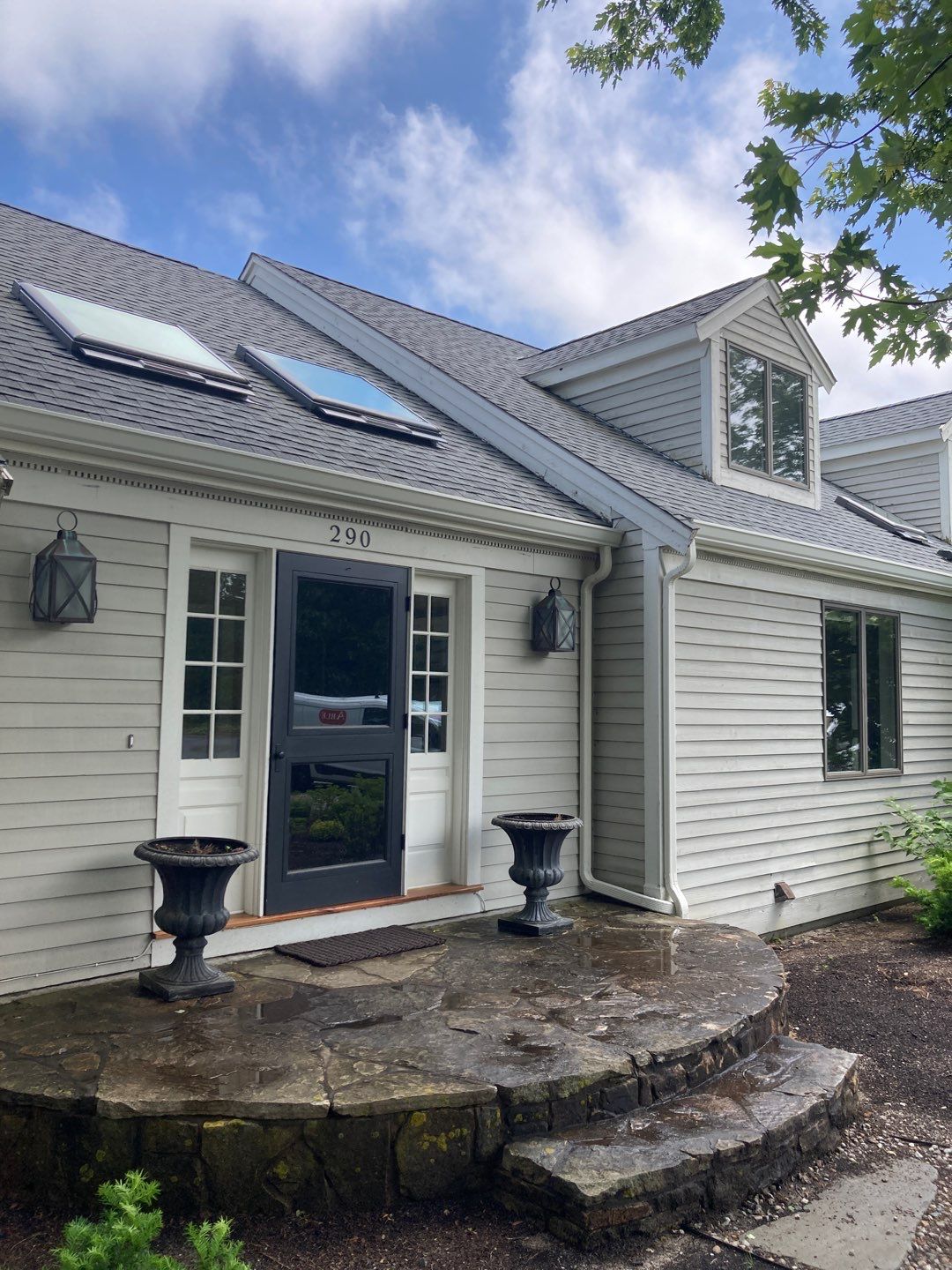 6" Leaf Relief K-Style Gutter installation in Eastham, Ma by Gutter Pro Enterprises