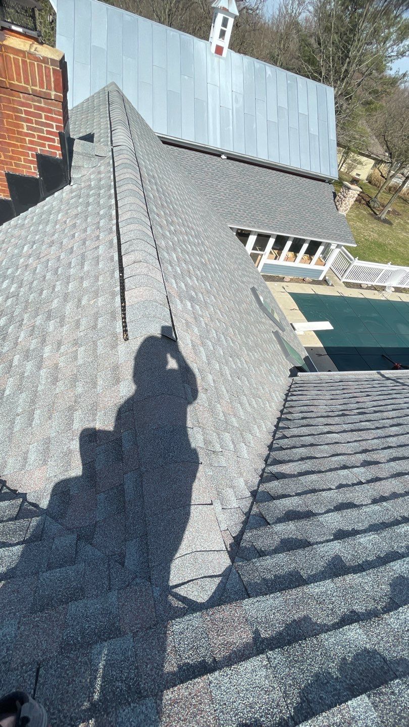 Residential Roofing Installation using GAF Timberline HDZ Williamsburg Slate  by Nitro Roofing and Construction
