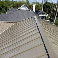 24ga 1.5" Mechanical Seam Medium Bronze by Total Roofing System The Metal Roof Experts